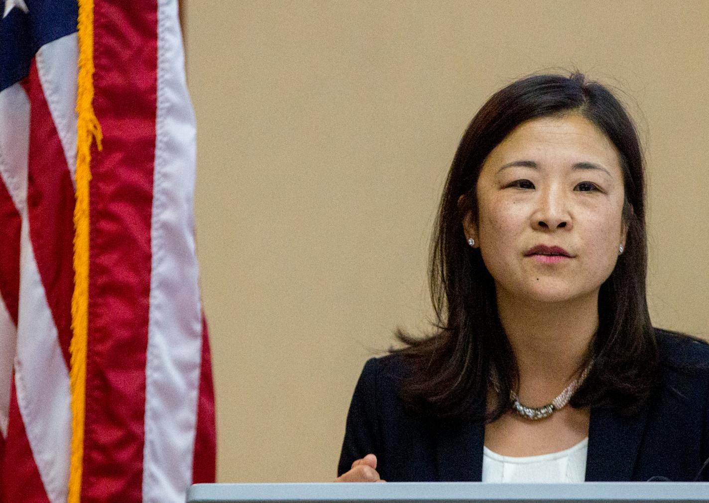 Alene Tchourumoff was sworn in as chairwoman of the Metropolitan Council in August 2017.