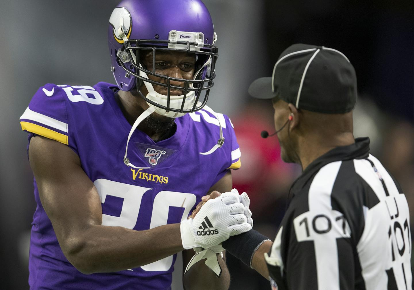 Minnesota Vikings Xavier Rhodes. ] CARLOS GONZALEZ &#x2022; cgonzalez@startribune.com &#x2013; Minneapolis, MN &#x2013; December 29, 2019, U.S. Bank Stadium, NFL, Minnesota Vikings vs. Chicago Bears