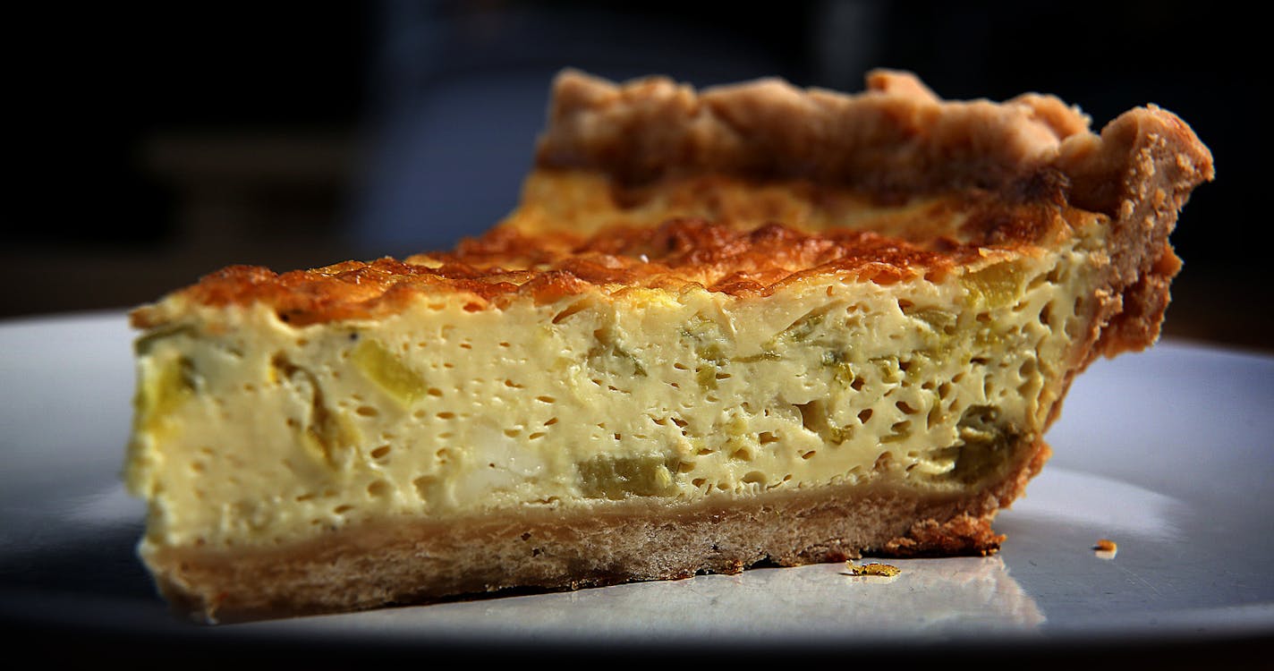 Pastry chef Amy Kelsch prepared quiche, made with feta, leeks and lemon. ] JIM GEHRZ &#x201a;&#xc4;&#xa2; jgehrz@startribune.com / Minneapolis, MN / March 21, 2014 / 11:00 A