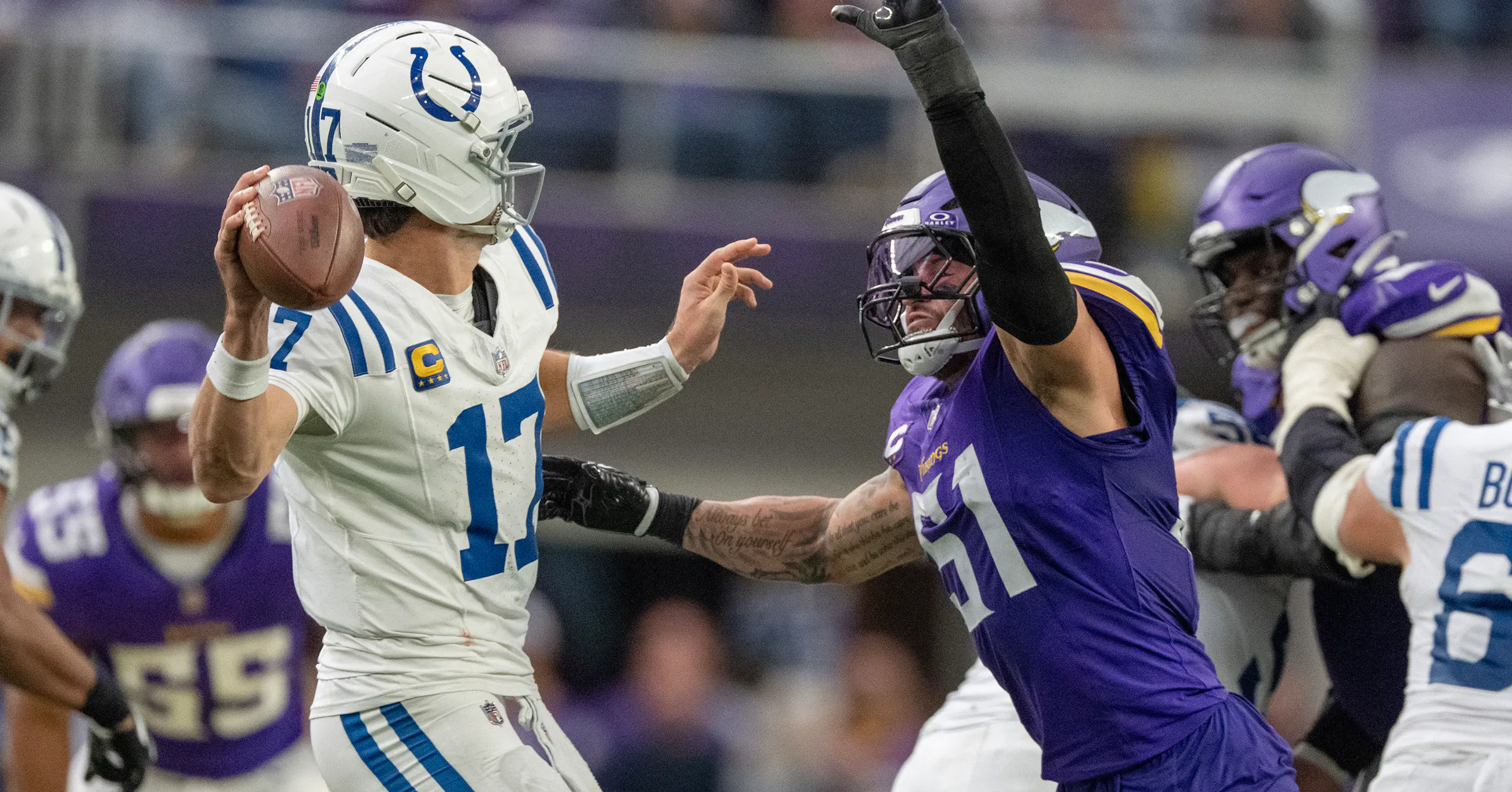 Star Week Logo Minnesota Vikings vs Colts: Blake Cashman contract extension case made