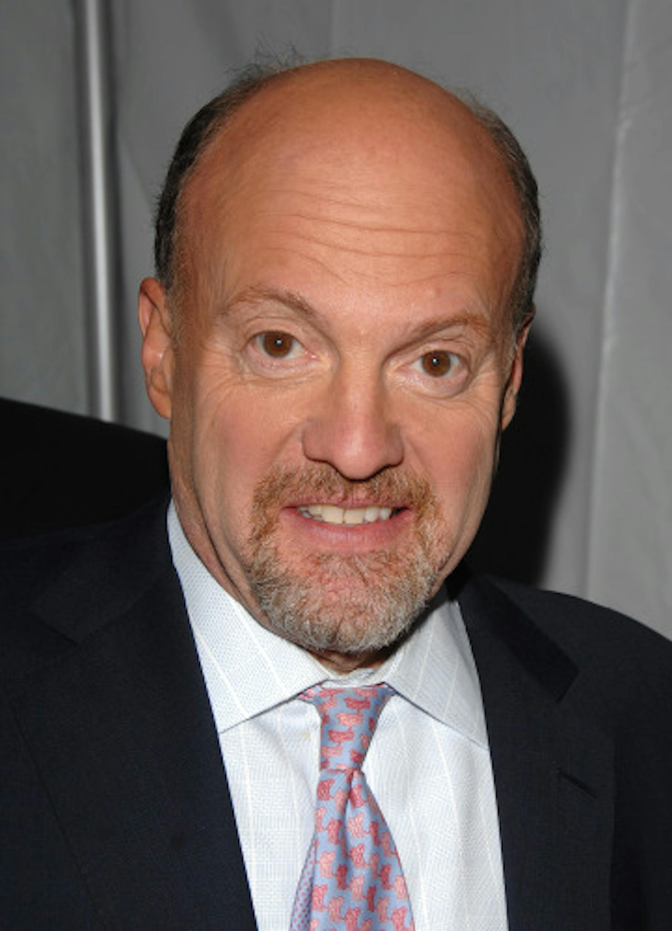 In this May 12, 2008 file photo, TV Personality Jim Cramer arrives at the NBC Universal Experience at Rockefeller Center in New York.