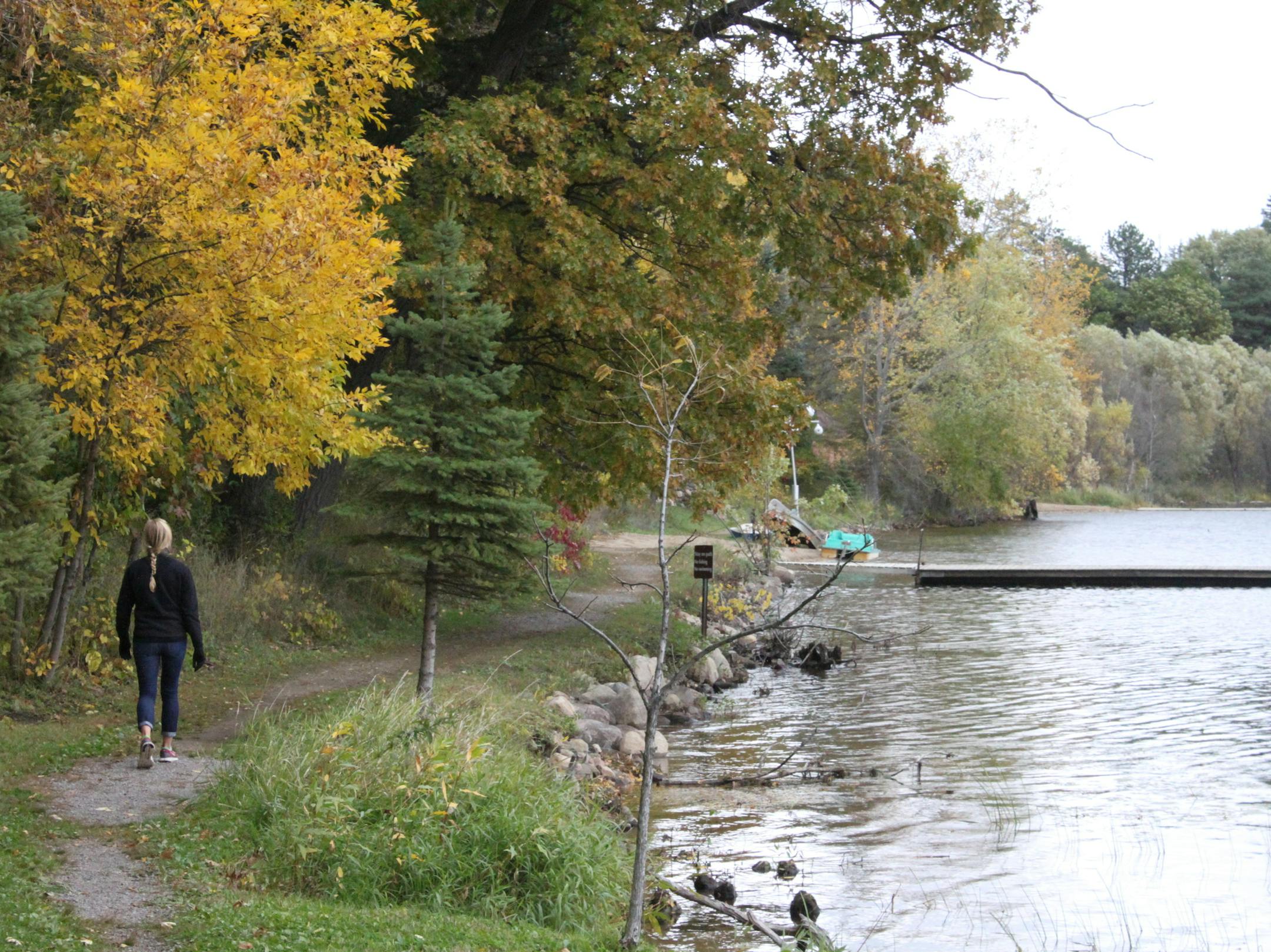 The author makes her way around Lake Sag, Photo by Mackenzie Lobby