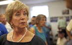 FILE � Linda McMahon campaigns during the second of her two Republican senatorial bids, in Danbury, Conn., Aug. 10, 2012. McMahon, the former chief 