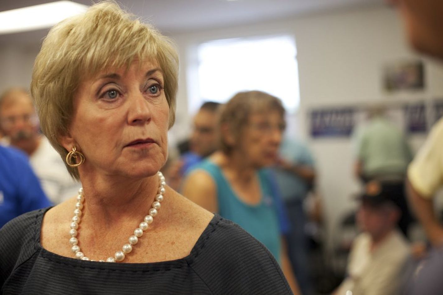 FILE � Linda McMahon campaigns during the second of her two Republican senatorial bids, in Danbury, Conn., Aug. 10, 2012. McMahon, the former chief executive of World Wrestling Entertainment and an early supporter of Donald Trump, is the president-elect�s choice to head up the Small Business Administration, per reports on Dec. 7, 2016.