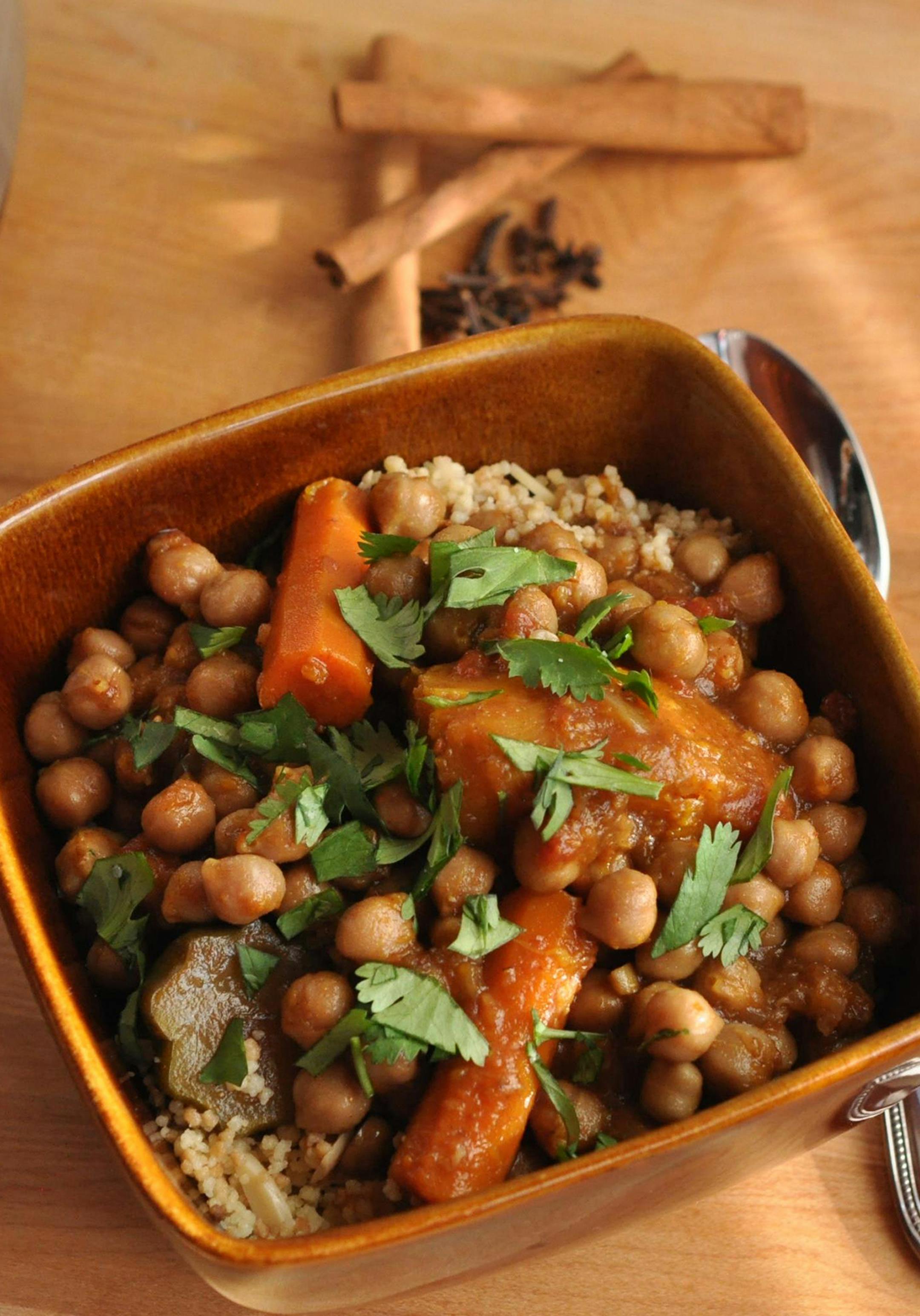 Slow cooker Chickpea stew.