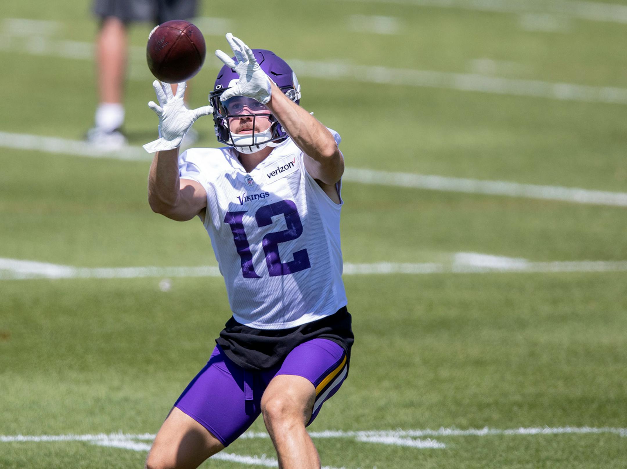 Minnesota Vikings receiver Chad Beebe (12).