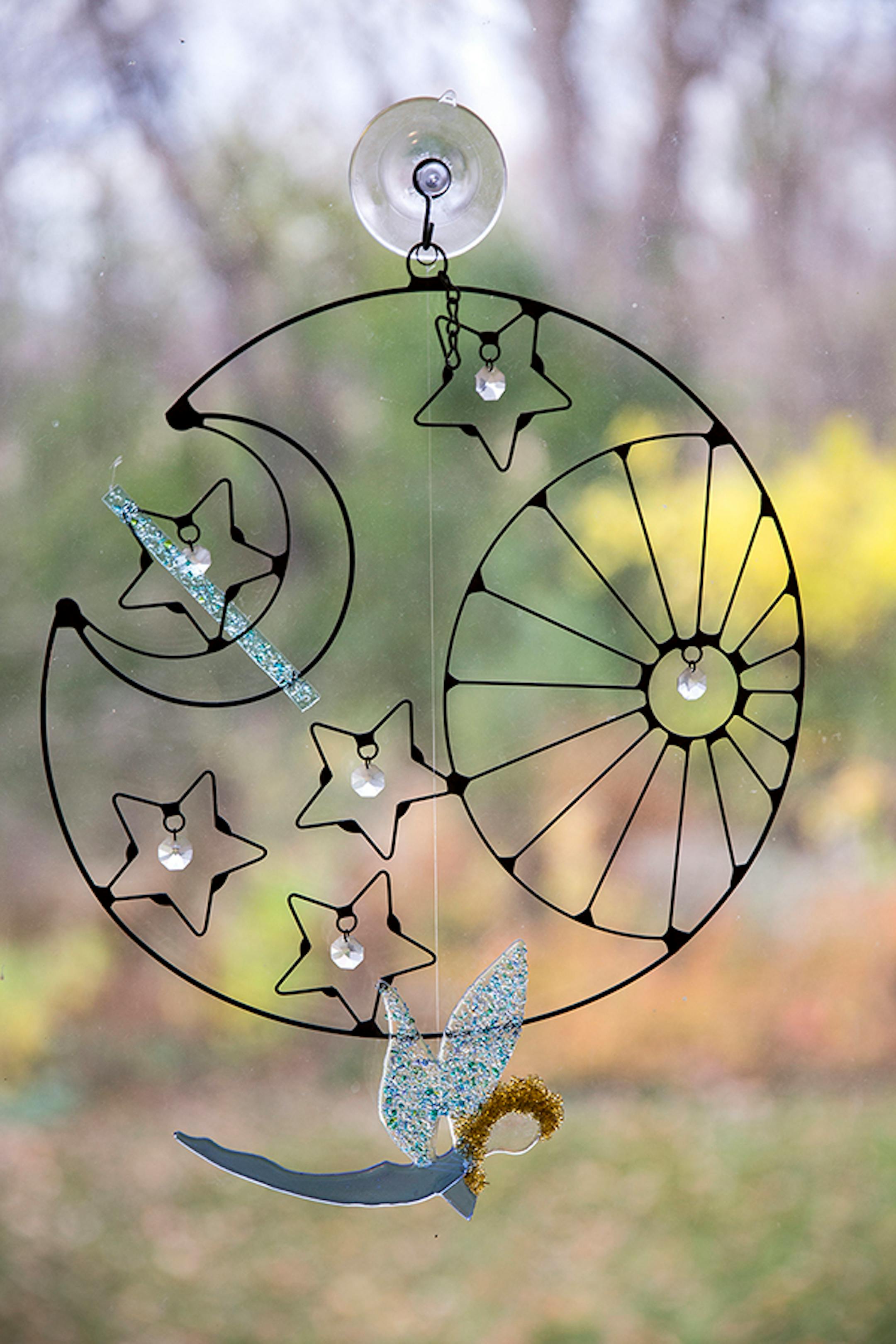 A window ornament in the "Dream Room."