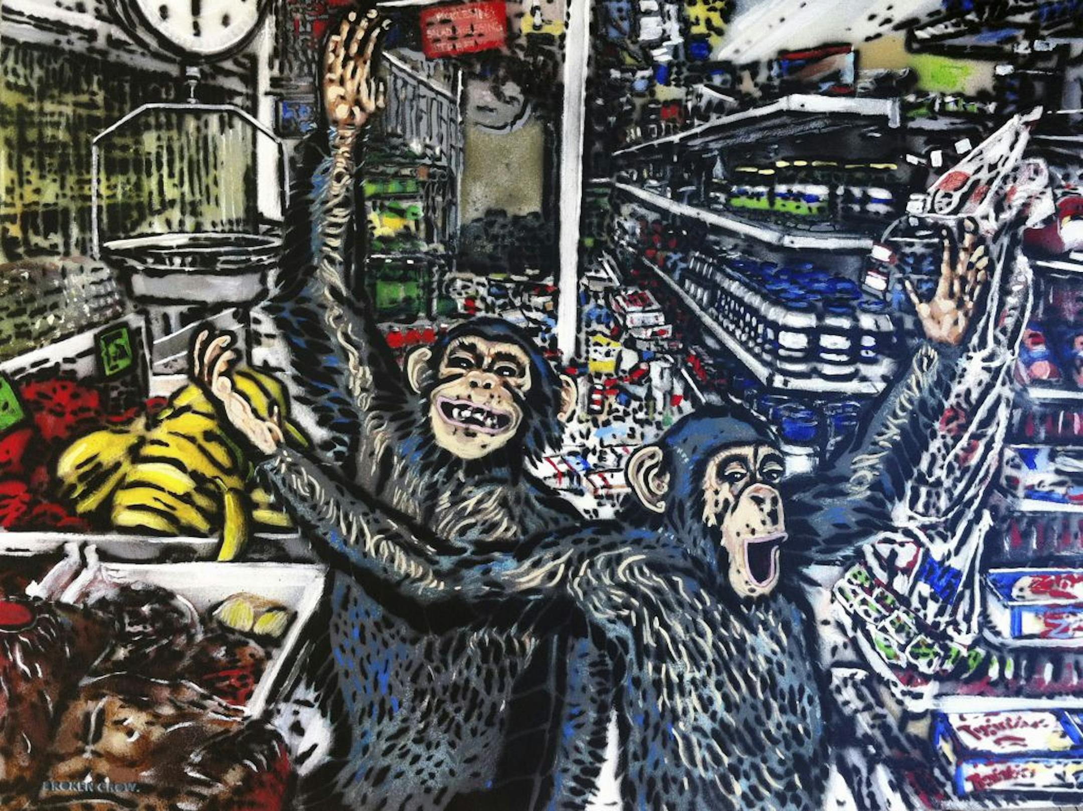 "Free Range" by Broken Crow is one of the pieces featured in the exhibit "We Did What We Could."