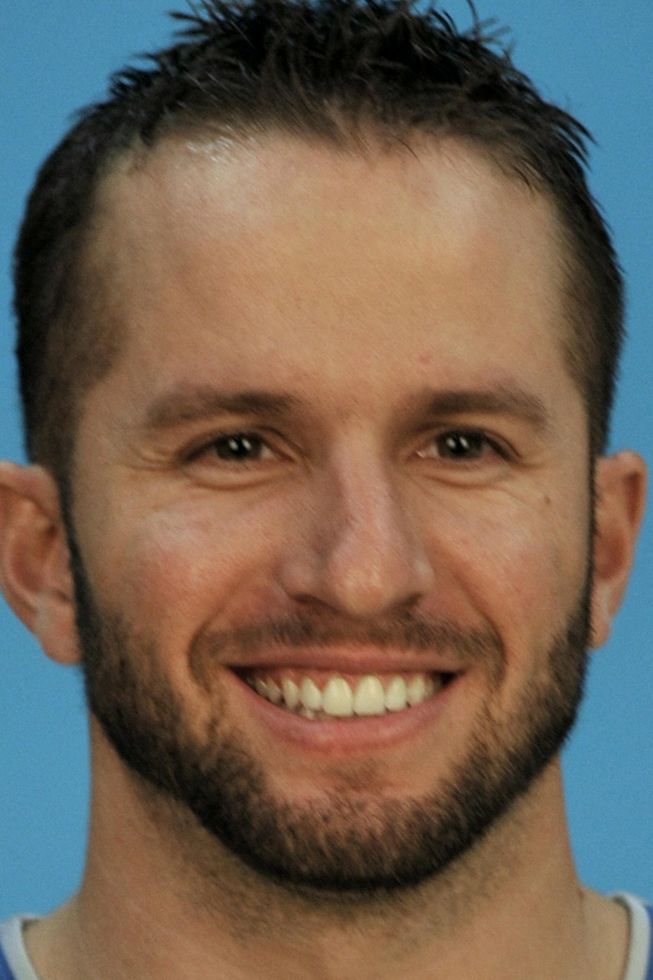 Minnesota Timberwolves NBA basketball player Jose Juan Barea is shown during media day Monday, Oct. 1, 2012 in Minneapolis. (AP Photo/Jim Mone) ORG XMIT: MNJM10