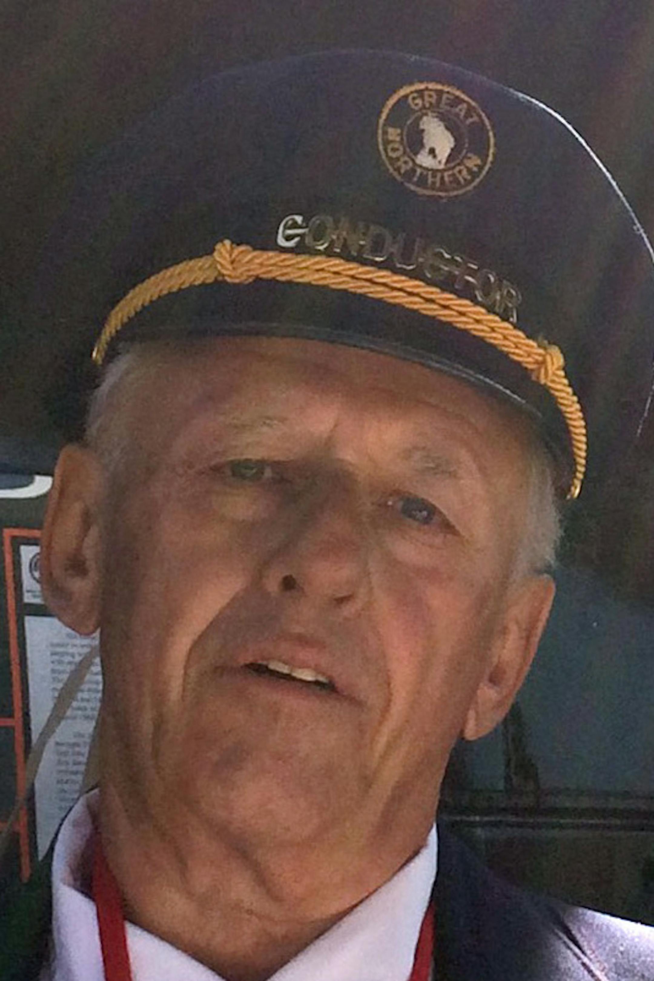 Retired Great Northern Railroad conductor Gary Nelson.