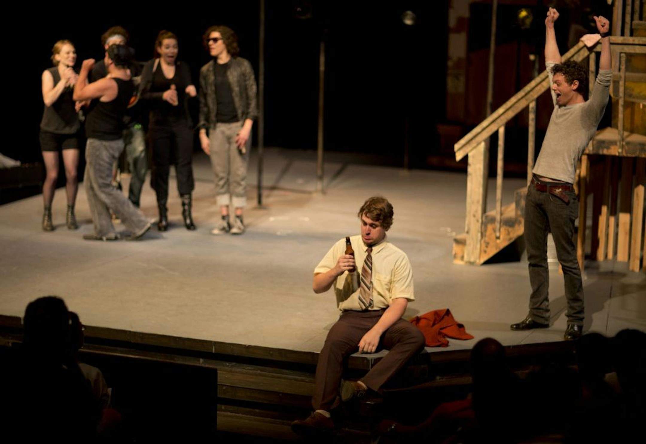 Billy Balmer, seated, plays the title character in "Rip."