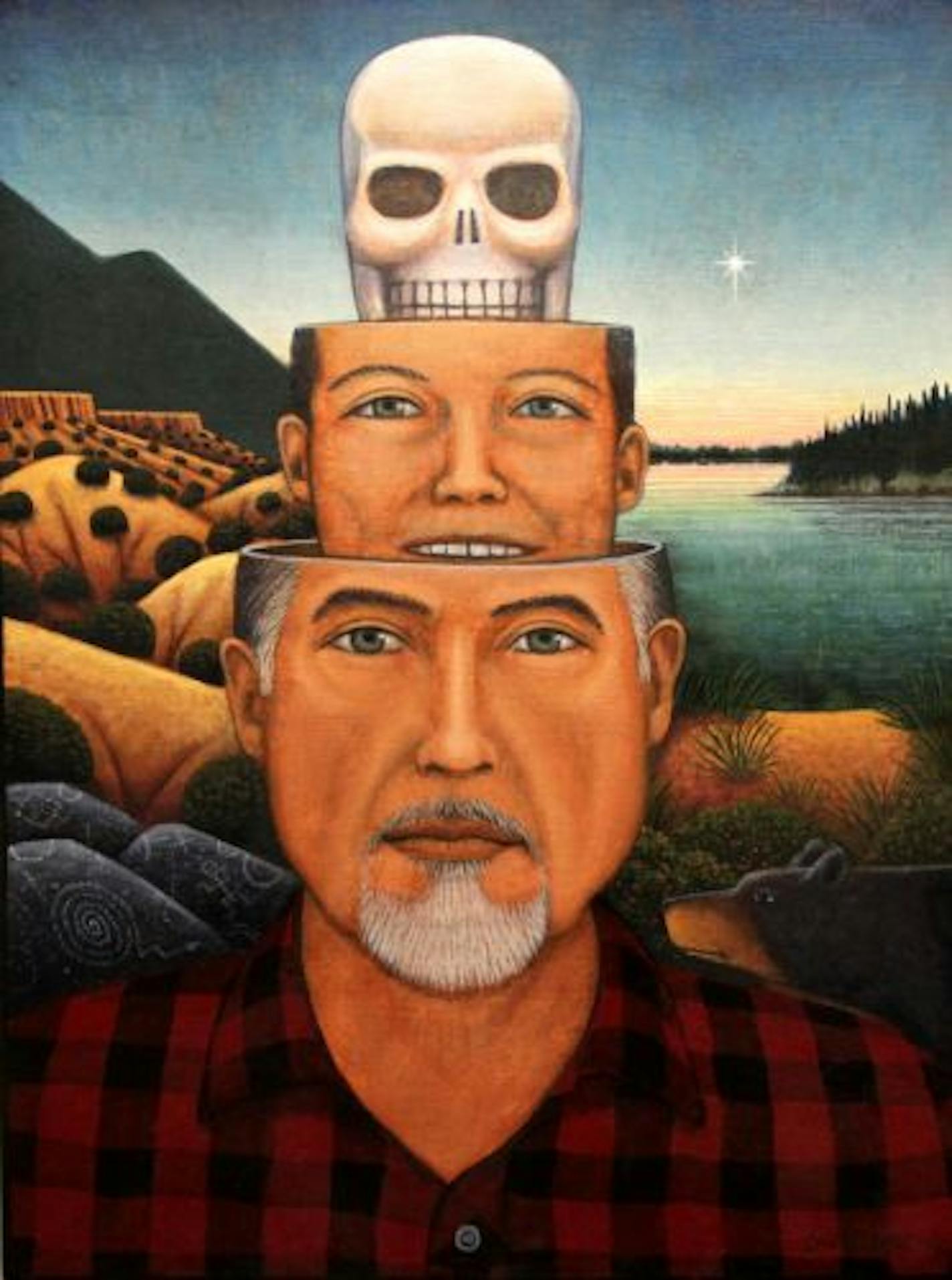 Artist David Bradley's self portrait "Viva La Vida".