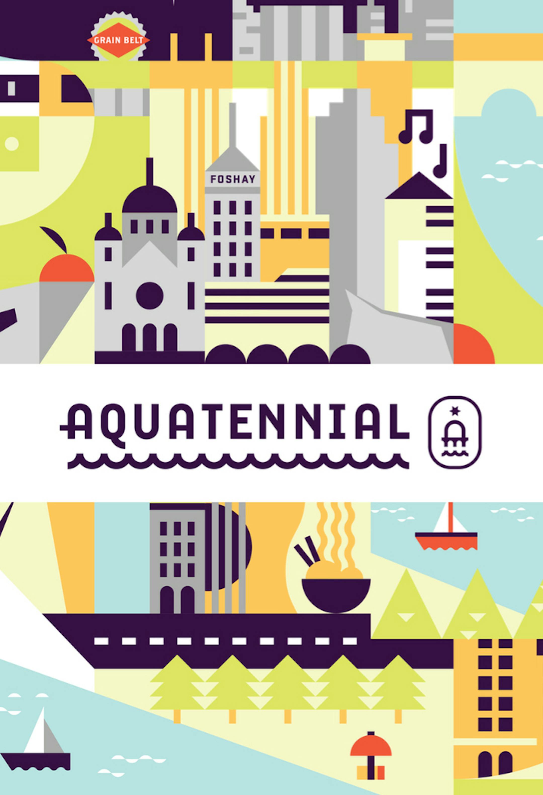 Aquatennial organizers revealed new logos Tuesday for the 76th celebration running from July 22 to July 25. The new logos incorporate Minneapolis landmarks including the Mississippi River and Stone Arch Bridge. The Event organizers cut popular events from the Aquatennial this year. The Downtown Council hopes the new logos will re-energize the celebration.