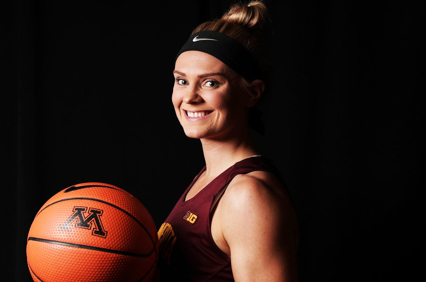 Carlie Wagner stood for a portrait. ] ANTHONY SOUFFLE &#x2022; anthony.souffle@startribune.com The University of Minnesota's Gophers men's and women's basketball teams held a media day Saturday, Oct. 28, 2017 at the Williams Arena Club Room in Minneapolis.