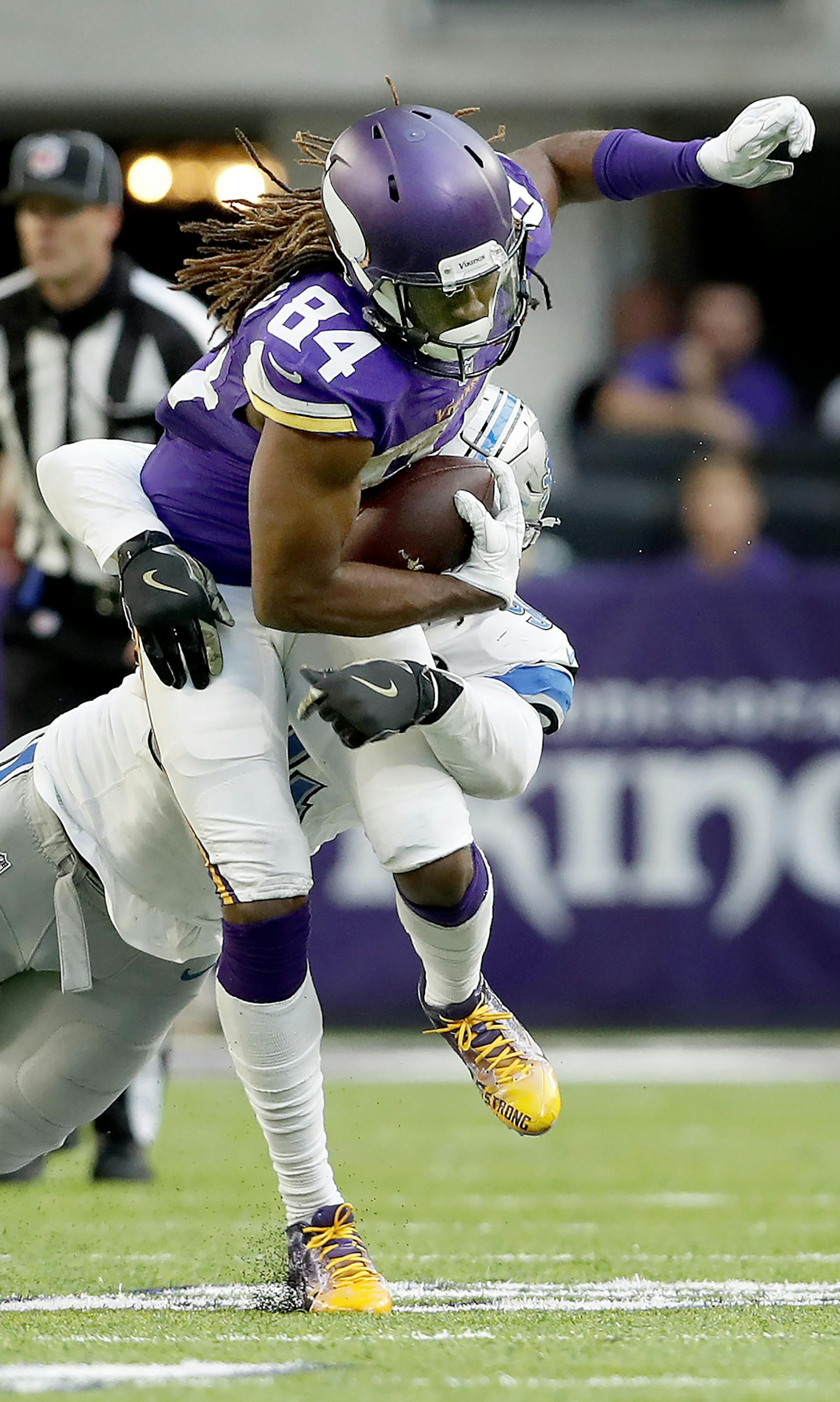 Minnesota Vikings Cordarrelle Patterson (84). ] CARLOS GONZALEZ cgonzalez@startribune.com - November 6, 2016, Minneapolis, MN, US Bank Stadium, NFL, Minnesota Vikings vs. Detroit Lions