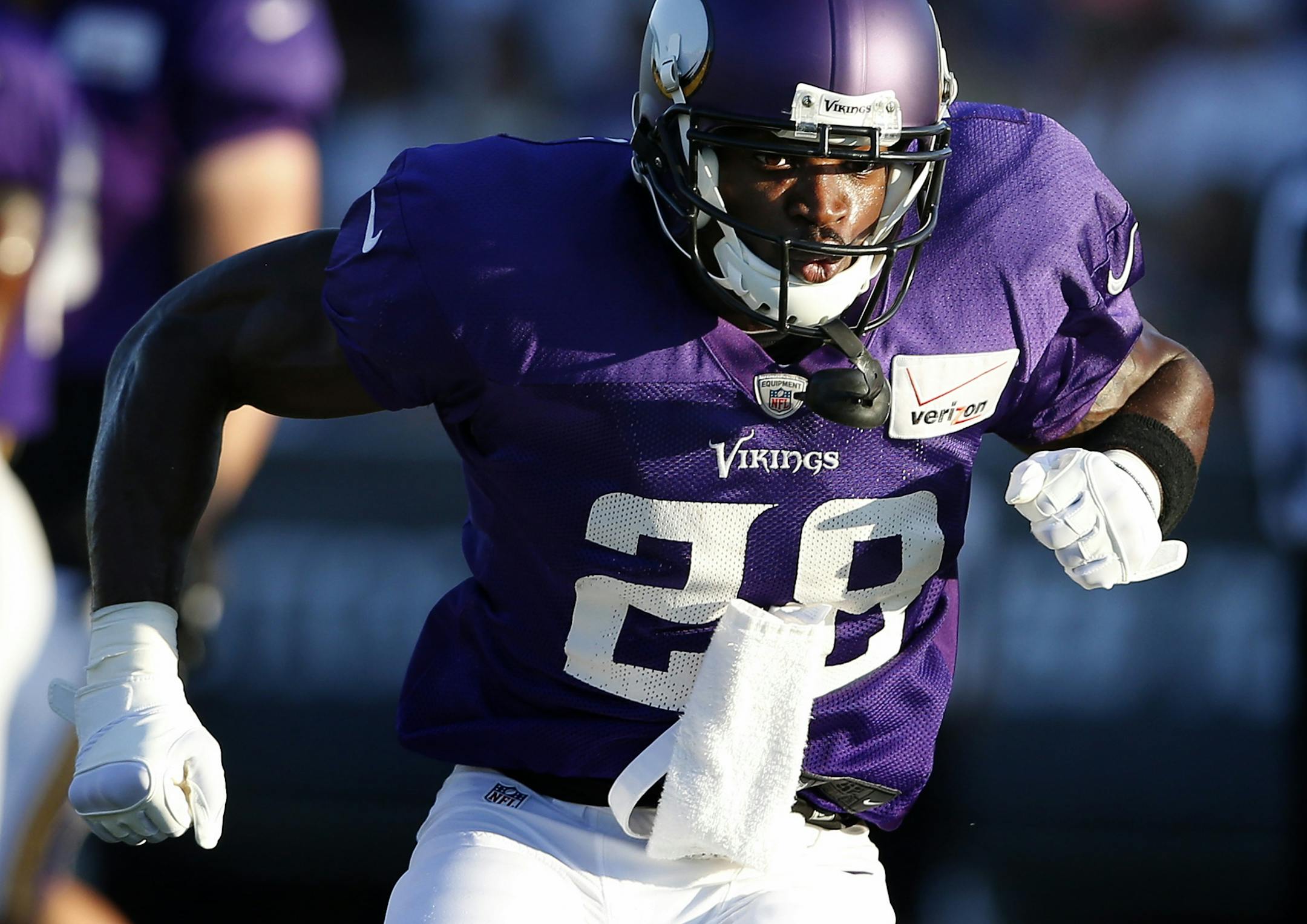 Minnesota Vikings Adrian Peterson (28).