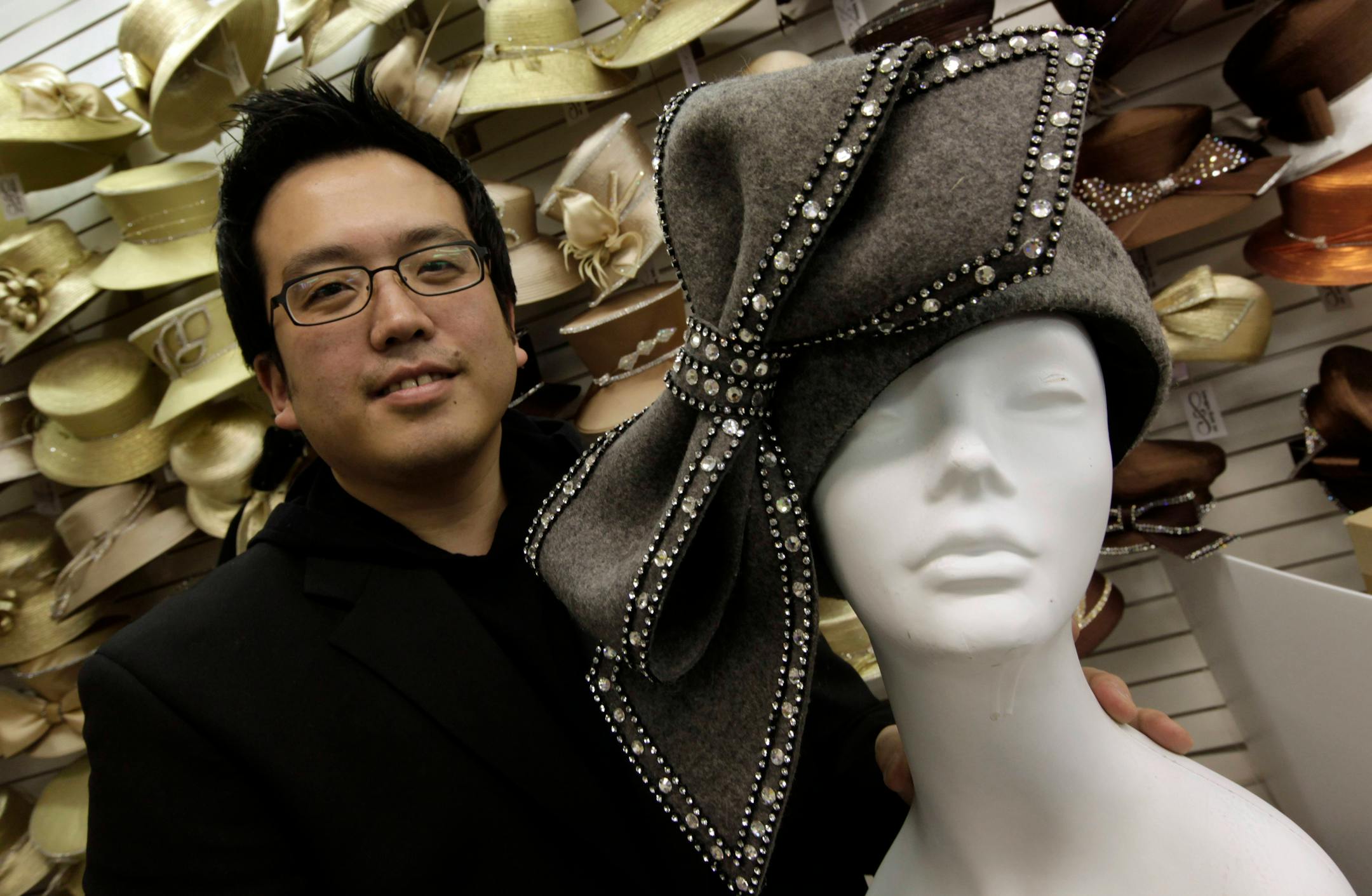 Luke Song, 36, designer of the hat Aretha Franklin wore while singing "My Country 'Tis of Thee"