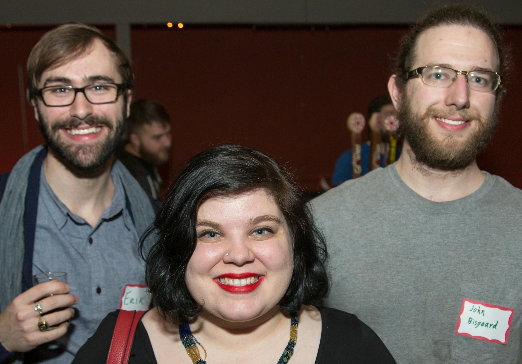 Erik Carlson, Julia Tindell and John Bisgaard.