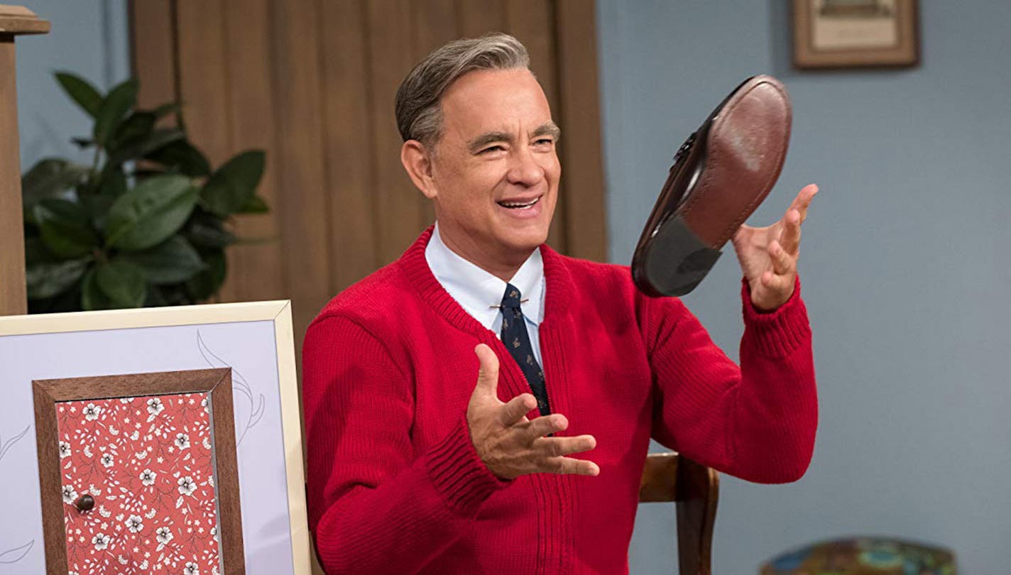 Tom Hanks stars as Mister Rogers in TriStar Pictures' "A Beautiful Day in the Neighborhood." (Lacey Terrell/Sony Pictures Entertainment) ORG XMIT: 1416128