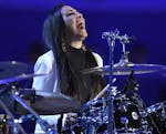 Sheila E performs during the final day of the Democratic National Convention in Philadelphia , Thursday, July 28, 2016. (AP Photo/Mark J. Terrill)