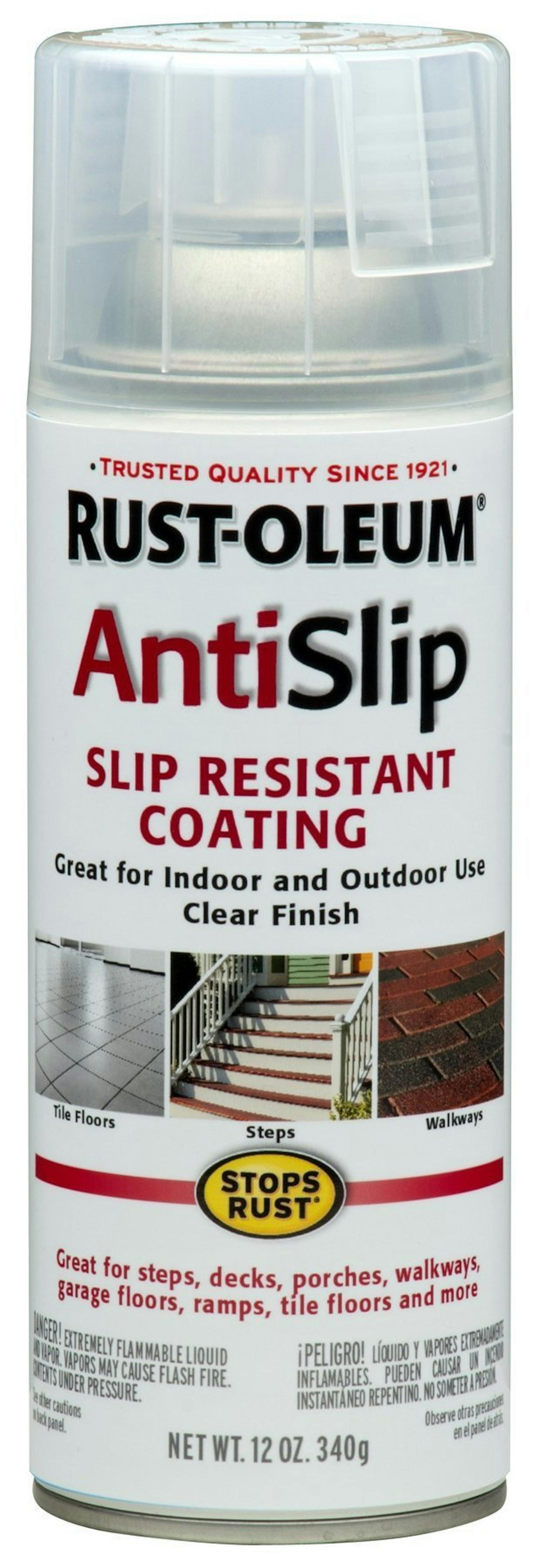 Rust-Oleum's new Anti-Slip spray lets homeowners create nonskid surfaces indoors and out. (Akron Beacon Journal/MCT) ORG XMIT: 1143037
