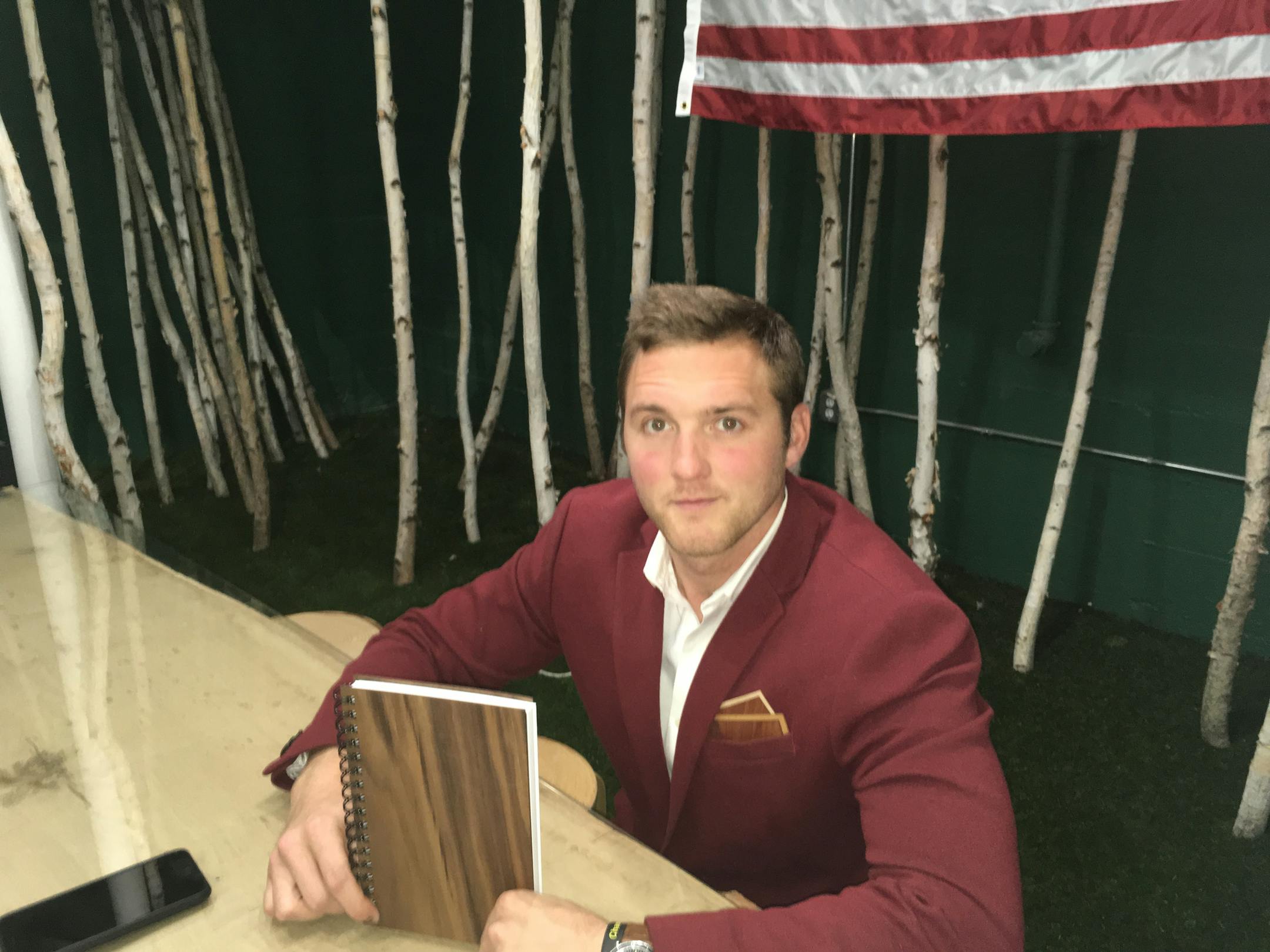 Woodchuck founder Ben Vandenwymelenberg manufactures wood-covered products at a renovated plant in Northeast Minneapolis. Photo: Neal.St.Anthony@startribune.com