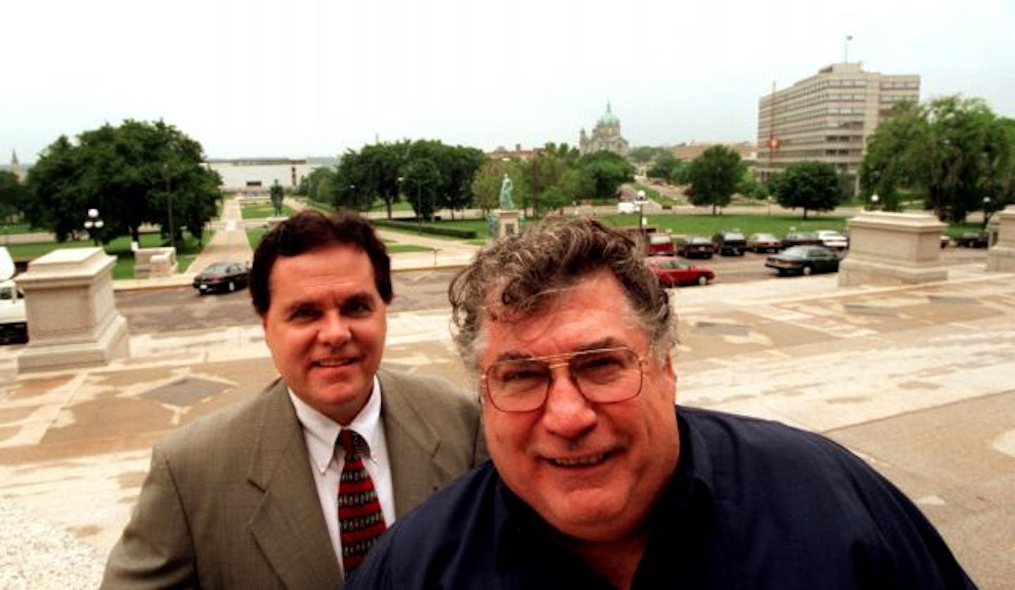 Ron Maddox, right, in 2008 with John Labosky, whose nonprofit group Capital City Partnership owned Taste of Minnesota.