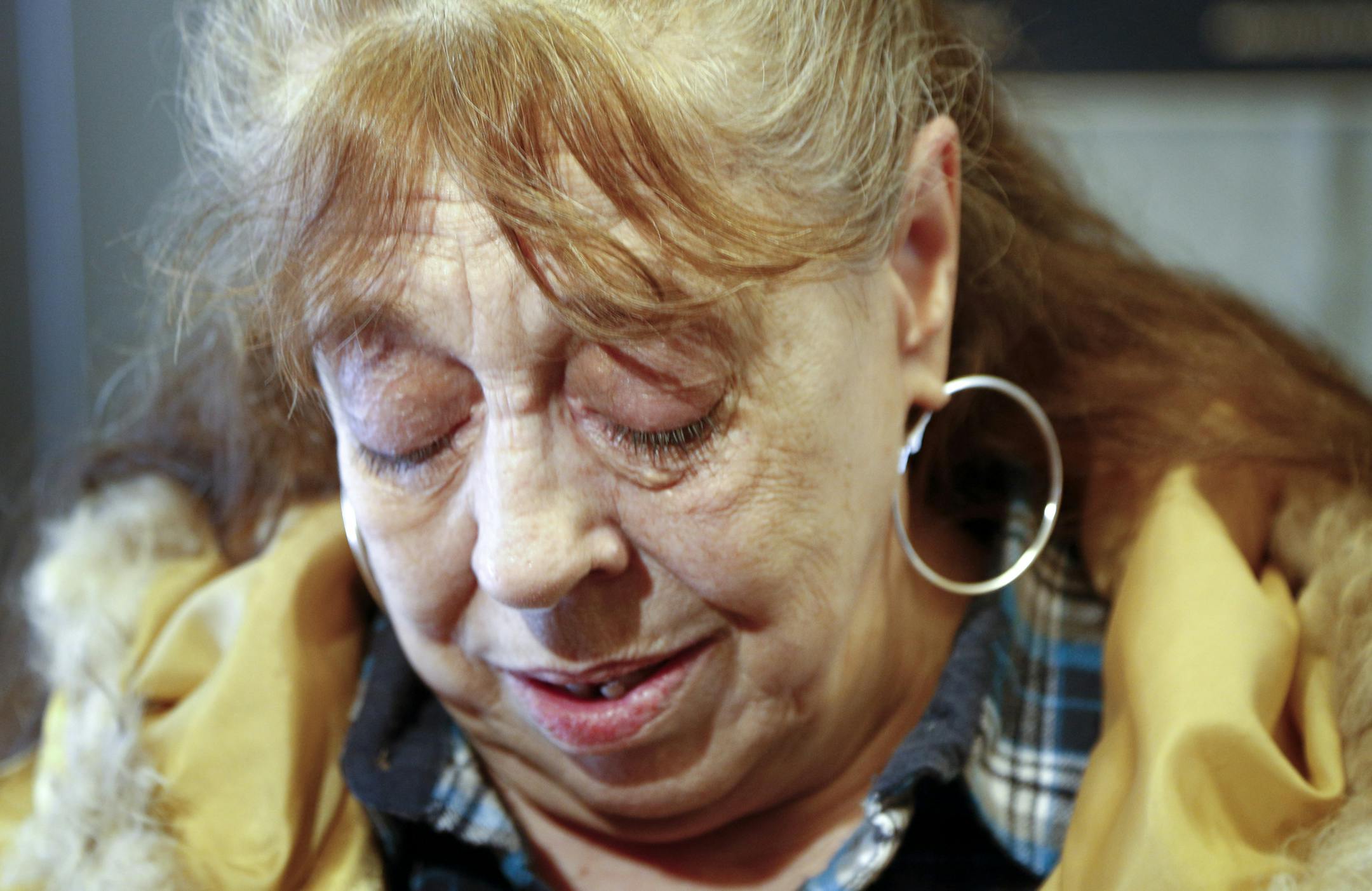 Alice Fitch, the mother of Brian Fitch, spoke to the media at Dakota County Courthouse Wednesday morning after the sentencing of her son, who was found guilty in the killing of Officer Scott Patrick and given a life sentence. ] BRIAN PETERSON ‚Ä¢ brianp@startribune.com Hastings, MN - 2/4/2015