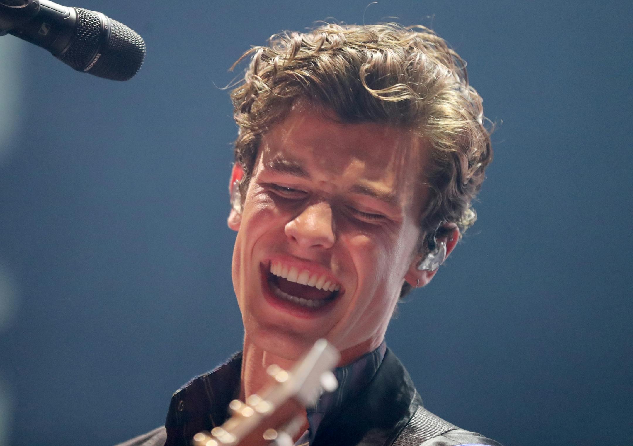 Shawn Mendes performs Friday, June 21, 2019, at the Xcel Energy Center in St. Paul, MN.
