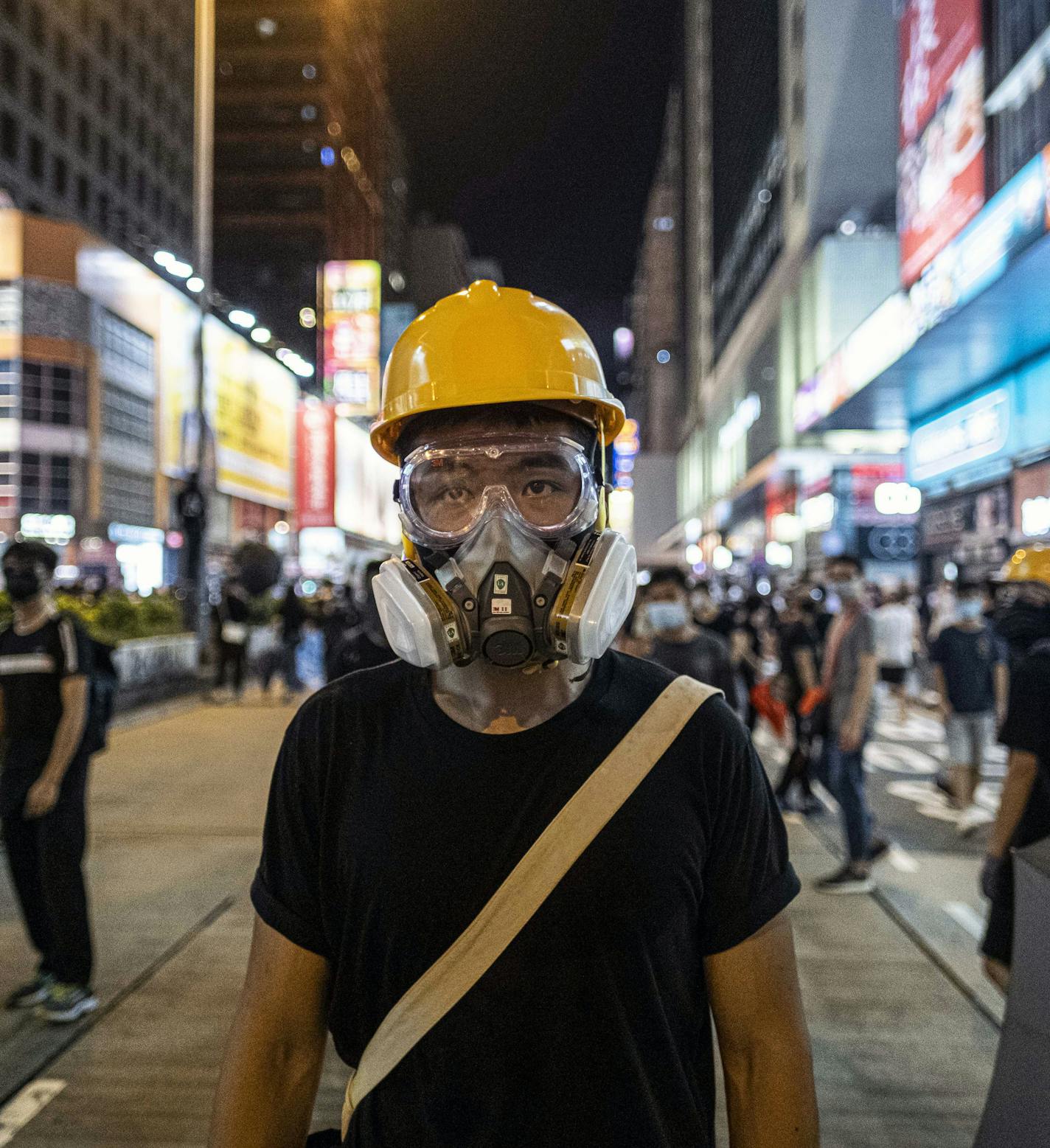 A protestor during a pro-democracy demonstration in Hong Kong on Friday night, Sept. 6, 2019. It was the first notable display of unrest since Hong Kong&#x2019;s top leader announced on Wednesday that she would be withdrawing a deeply unpopular extradition bill. (Lam Yik Fei/The New York Times)