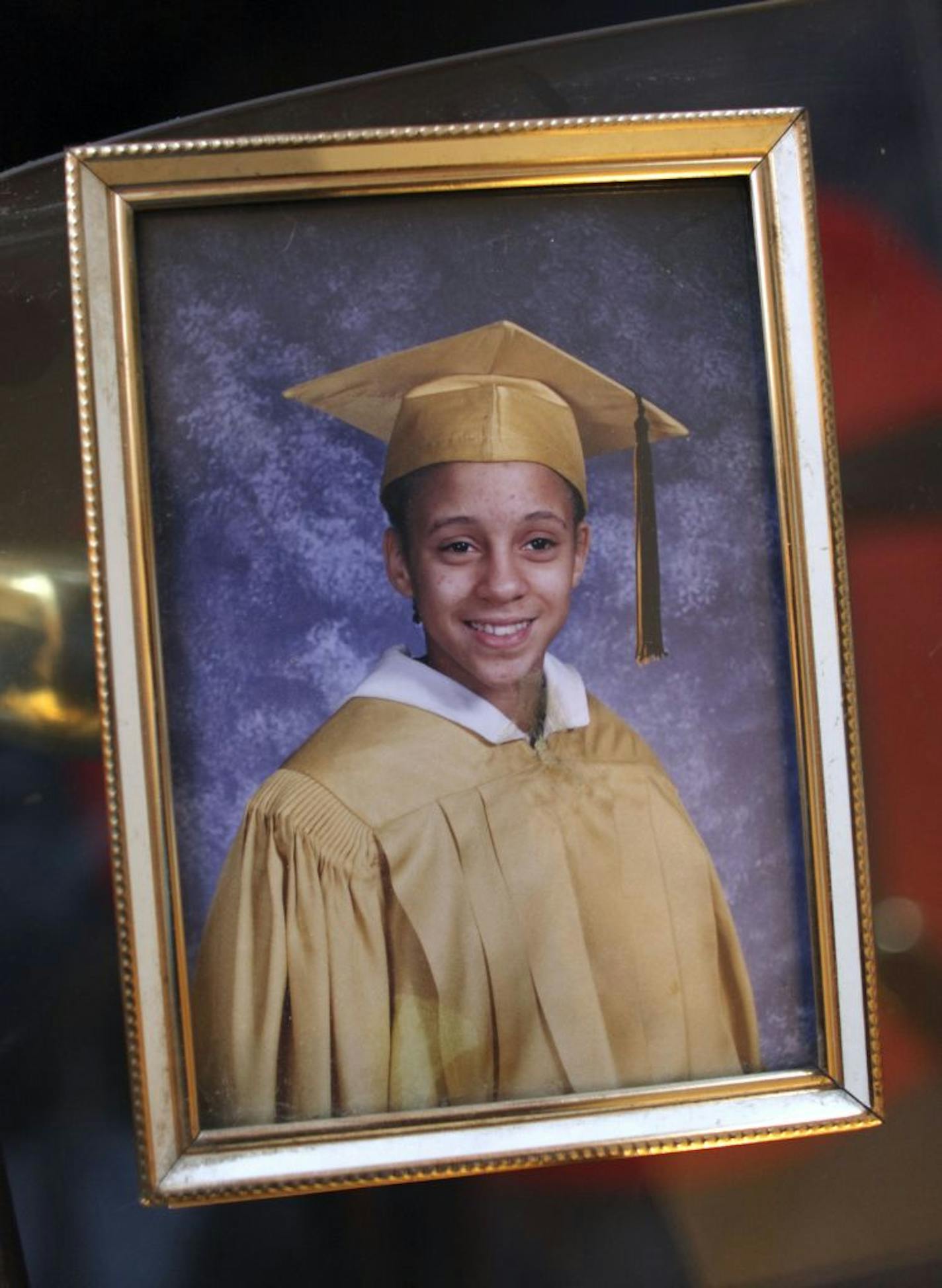 Tomika Swoope's graduation picture.