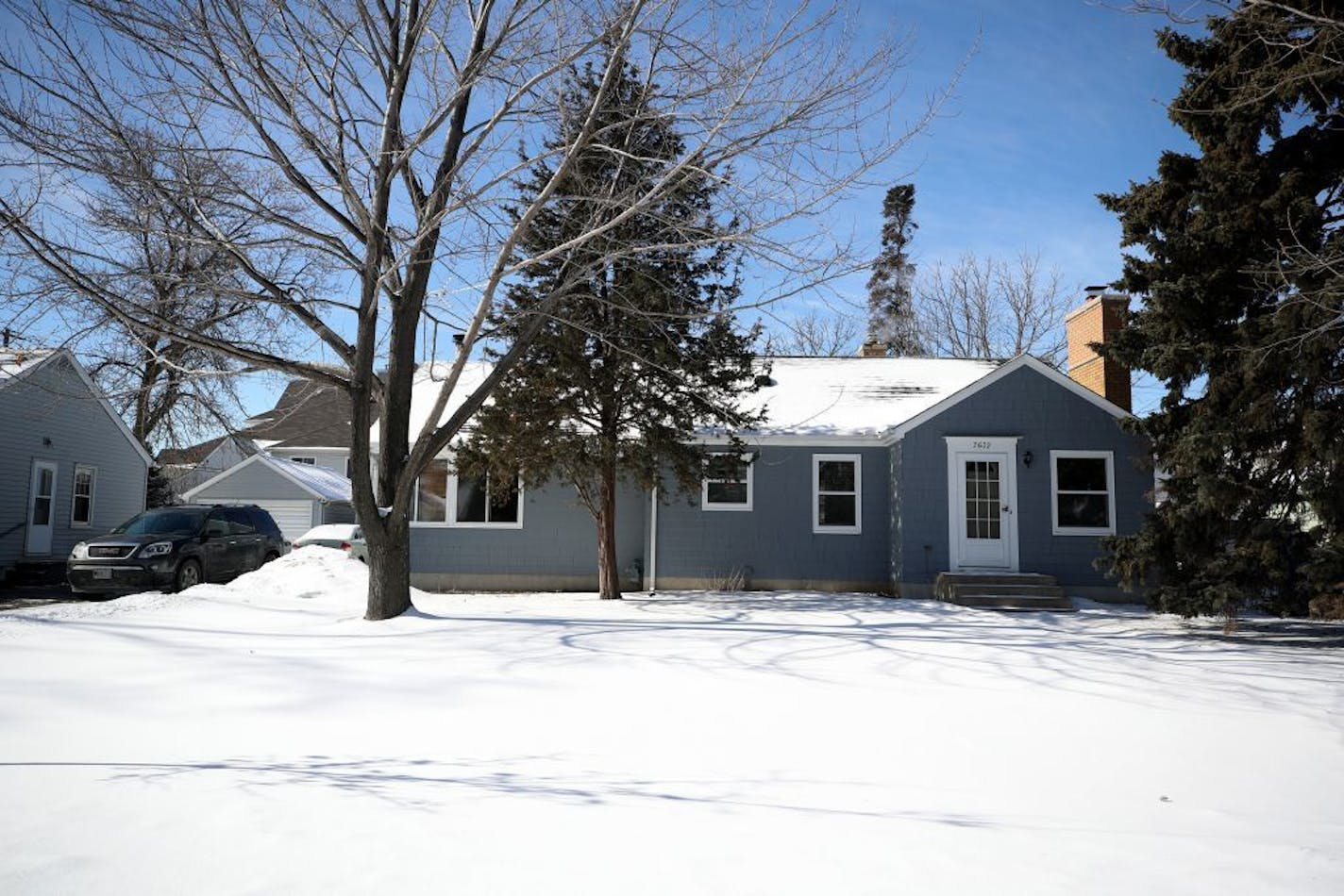 Exterior of Paul Teeter and Anna Case 2,100 square-foot, three-bedroom house Wednesday Feb 21 2018 in Richfield, MN.