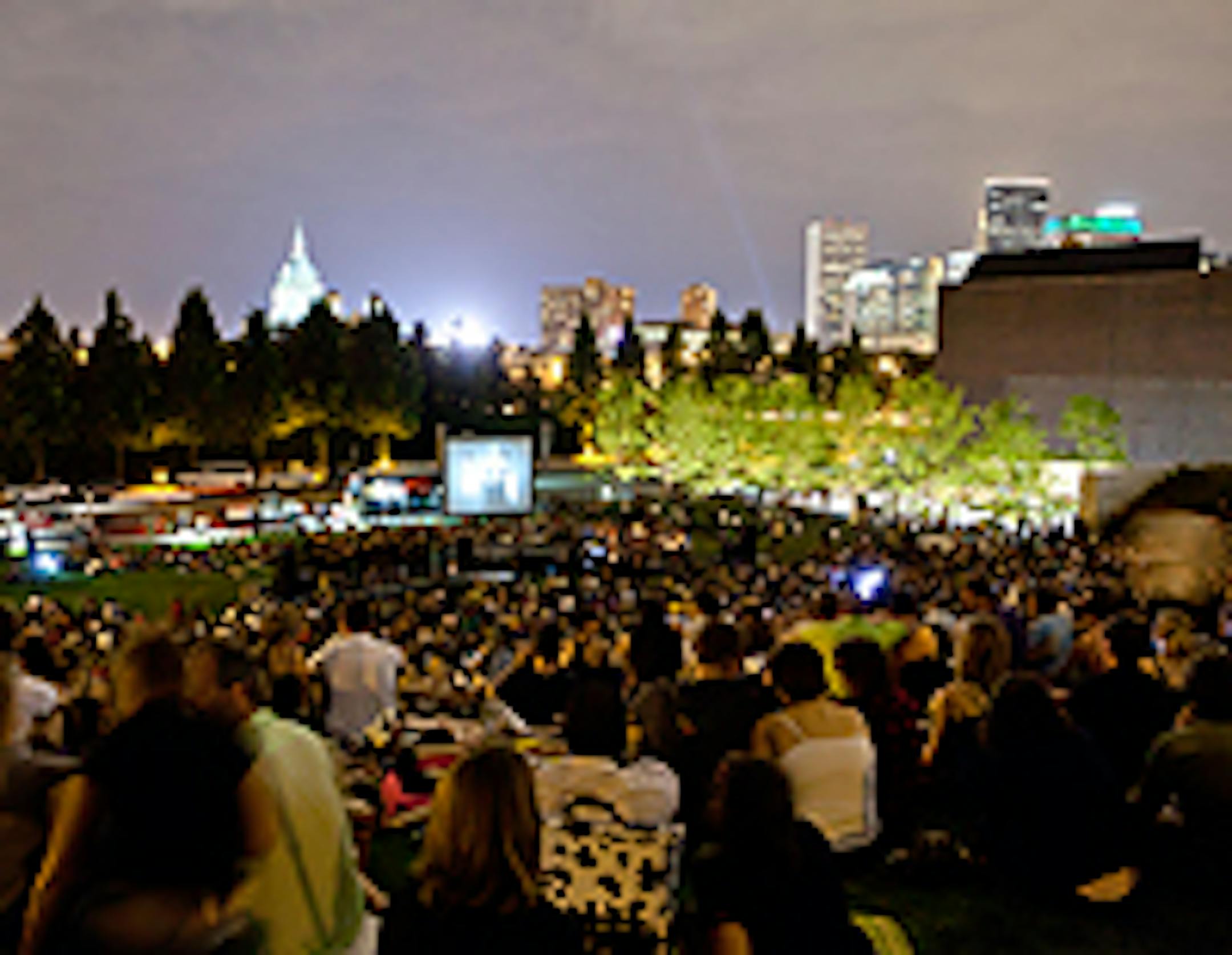 Dark Dark Dark live-scored the silent film "Spies" at Walker Open Field last year