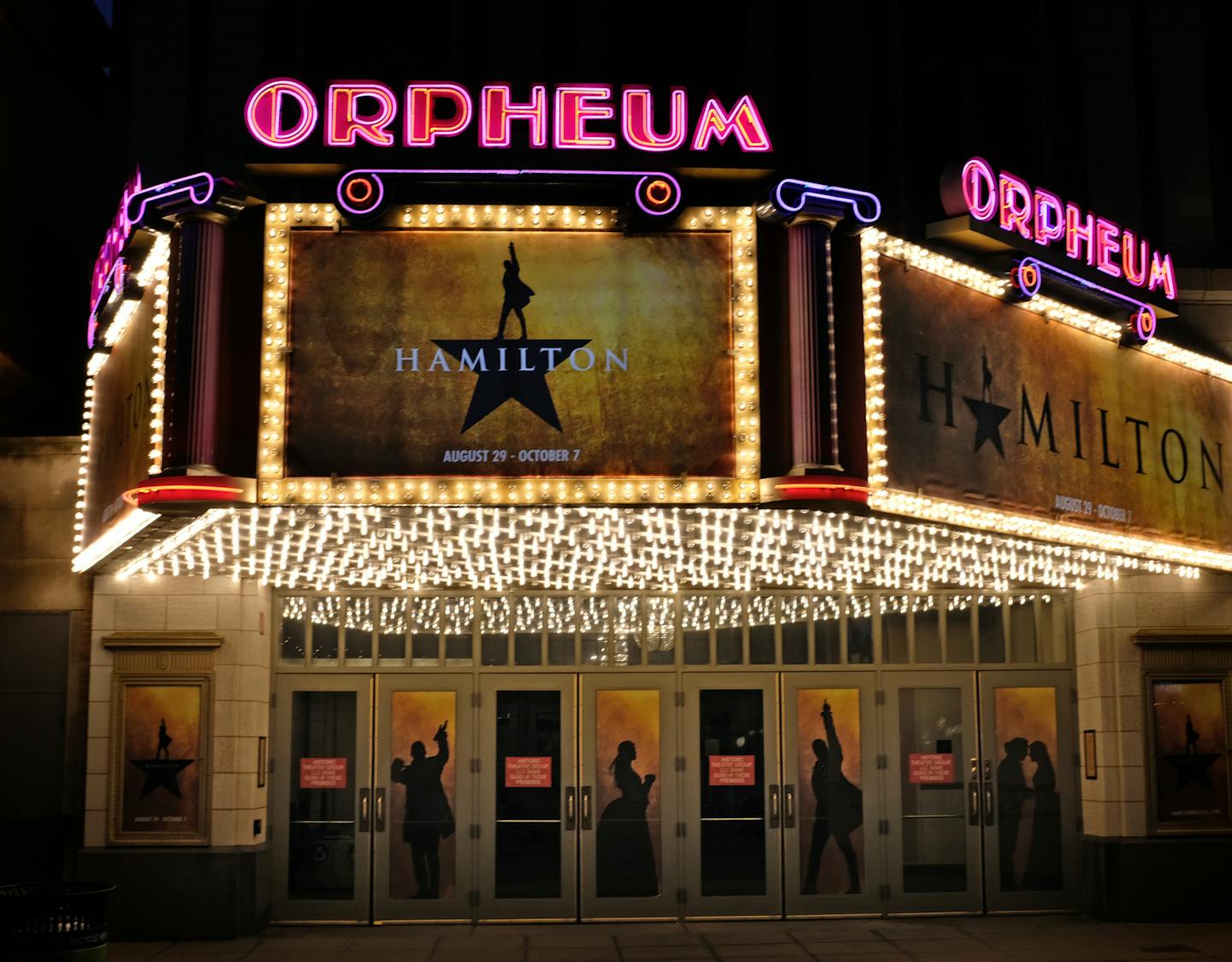 Orpheum theater hotsell tickets for hamilton