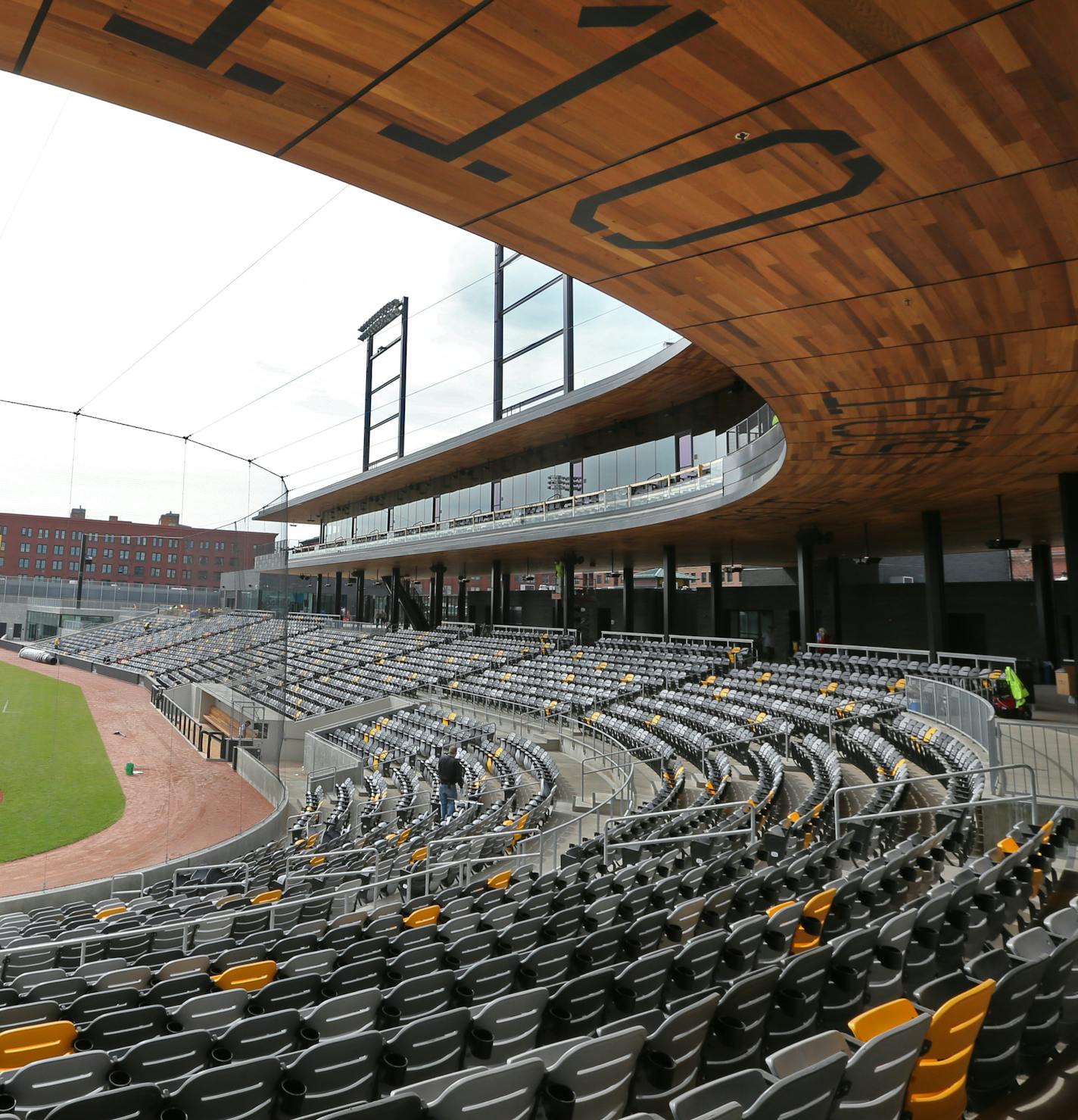 The early tour of the New Saints CHS stadium in downtown St. Paul. Photos to be use for an illustration package 051715. ORG XMIT: MIN1504152005052129