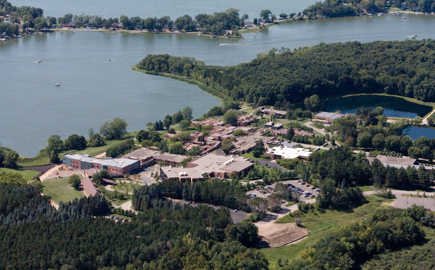 PHOTO COURTESY HAZELDEN. Aerial shot of Hazelden's campus in Center City.