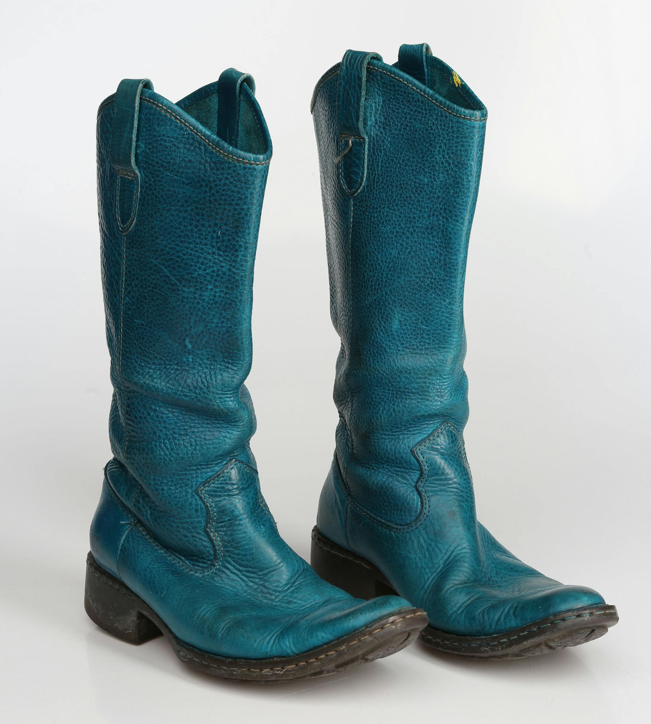 Local artist and fashion designer Joan Vorderbruggan favorite bootsTuesday, February 4, 2014. ] (KYNDELL HARKNESS/STAR TRIBUNE) kyndell.harkness@startribune.com