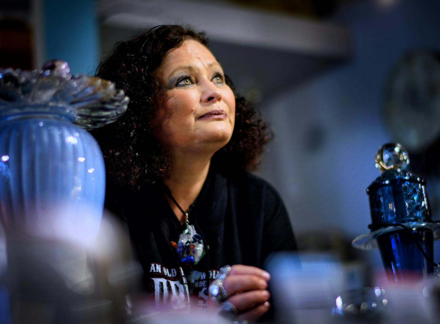 Deborah Krona, owner White Buffalo Spiritual Healing & Gifts, Anoka. ] GLEN STUBBE * gstubbe@startribune.com Tuesday, May 10, 2016 With Hillary Clinton versus Donald Trump the inevitable November presidential matchup, we'll ask regular voters in Anoka, a politically diverse part of the Twin Cities for opinions on two candidates that polls show generate widespread doubt and mistrust.