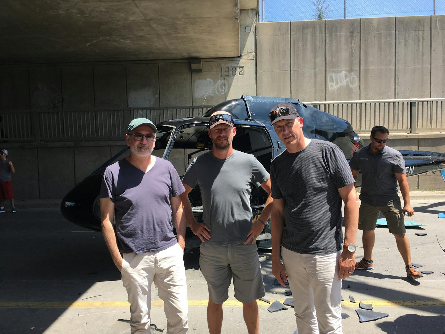 Brian DiLorenzo, David Carter, Bruce Bildsten were asked by BMW to reprise the work they did in 2001 making a film series that was distributed on the internet. The three men, all from the Twin Cities, are shown on the set of BMW Films&#x2019; &#x201c;The Escape.&#x201d;