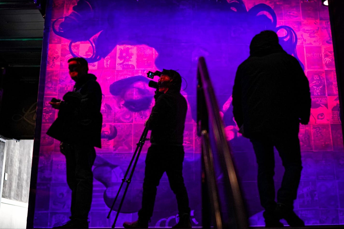 A Prince mural lit up the second floor of the Fillmore Minneapolis in January. The new venue opens Wednesday in Minneapolis' North Loop with three sold-out shows by Brandi Carlile.