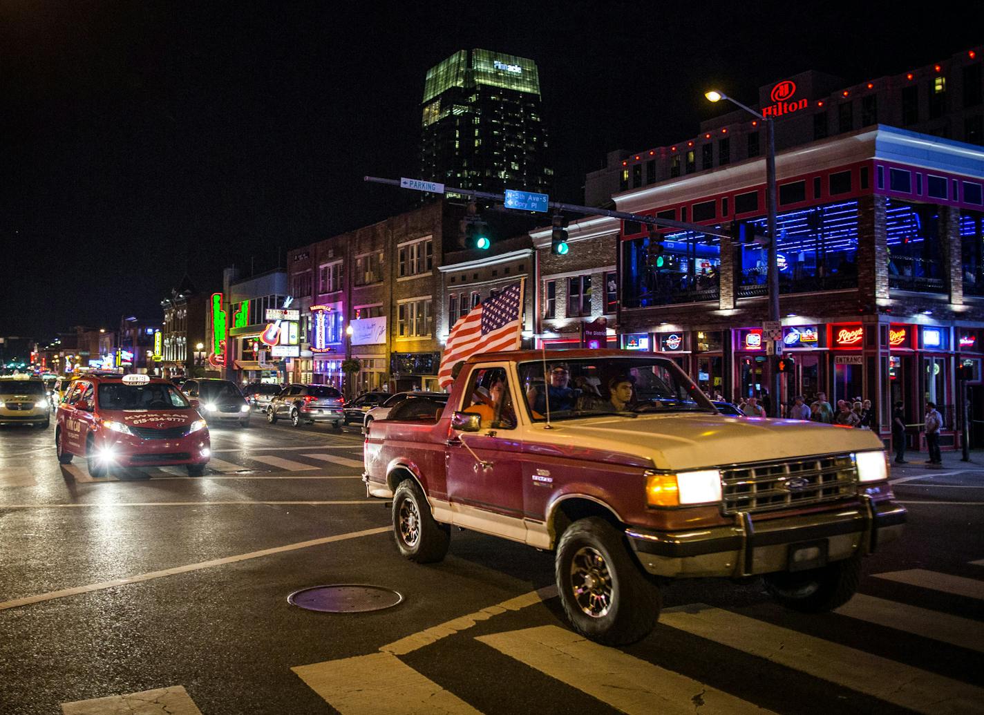 FILE &#x2014; Lower Broadway teems with locals and tourists on a busy Friday night in downtown Nashville, Tenn., Sept. 16, 2016. The city was one of 20 shortlisted as Amazon announced that it had narrowed down its list of potential second headquarters sites from 238 bids on Jan. 18, 2018. (Joe Buglewicz/The New York Times)