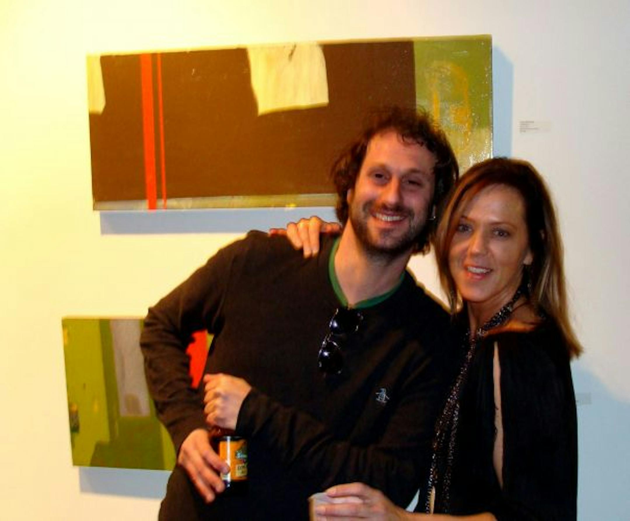 Artist Greg Dickerson and Kim Witzcak, a freelance producer.