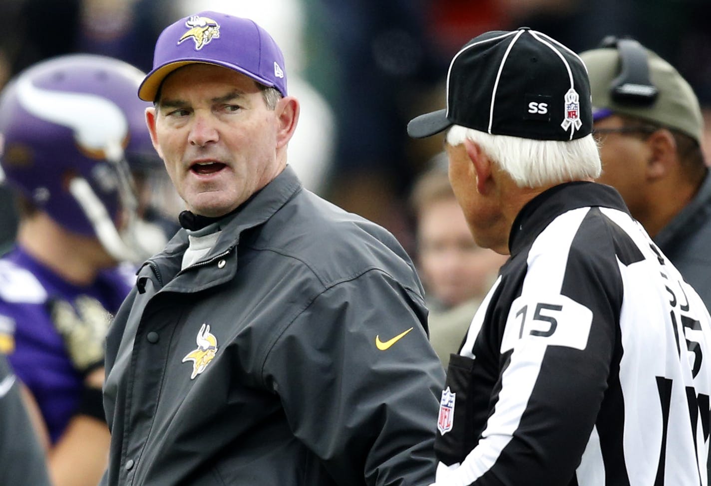 Minnesota Vikings head coach Mike Zimmer.