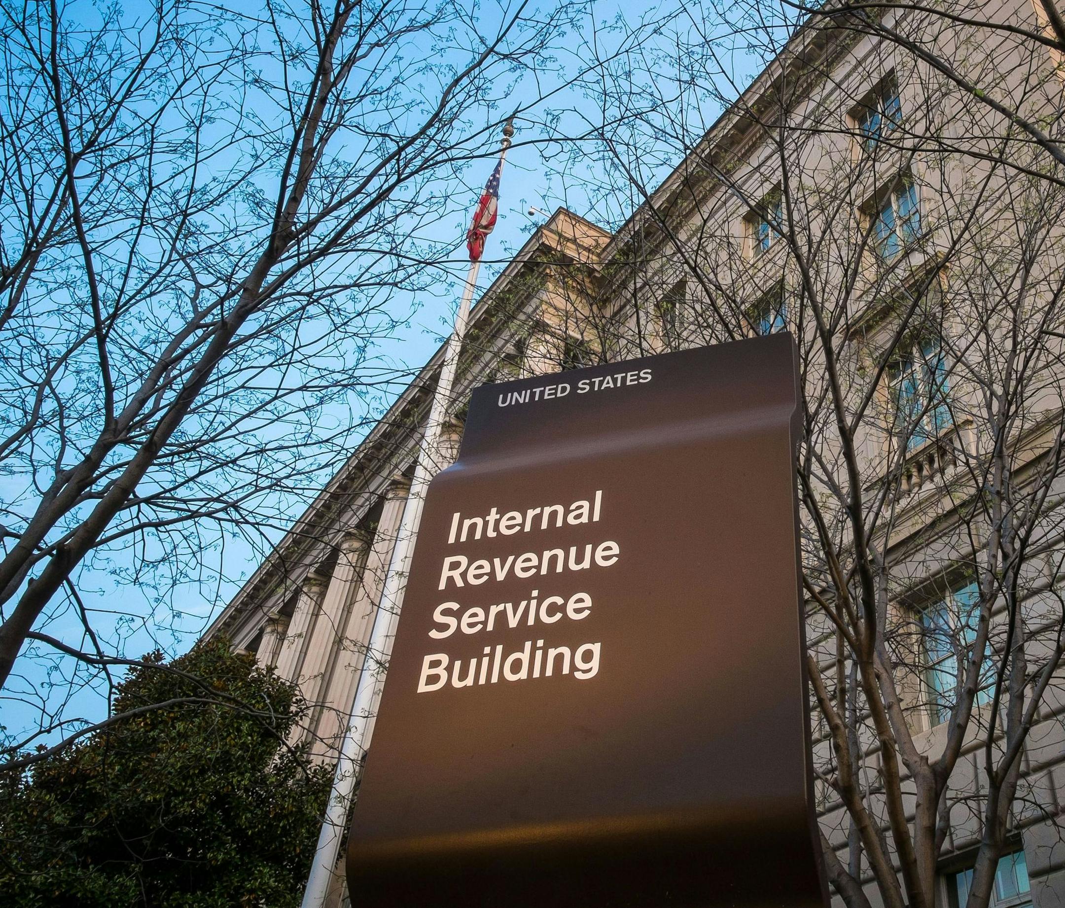 FILE - This April 13, 2014, file photo, shows The Internal Revenue Service (IRS) headquarters building Washington. Although many small business owners hire accountants and attorneys to complete their income tax returns, taxes are a hassle. In a survey released in 2015 by the advocacy group National Small Business Association, nearly 60 percent of the owners surveyed said the administrative burdens were the biggest problems posed by federal taxes. And 85 percent of the more than 675 owners said t