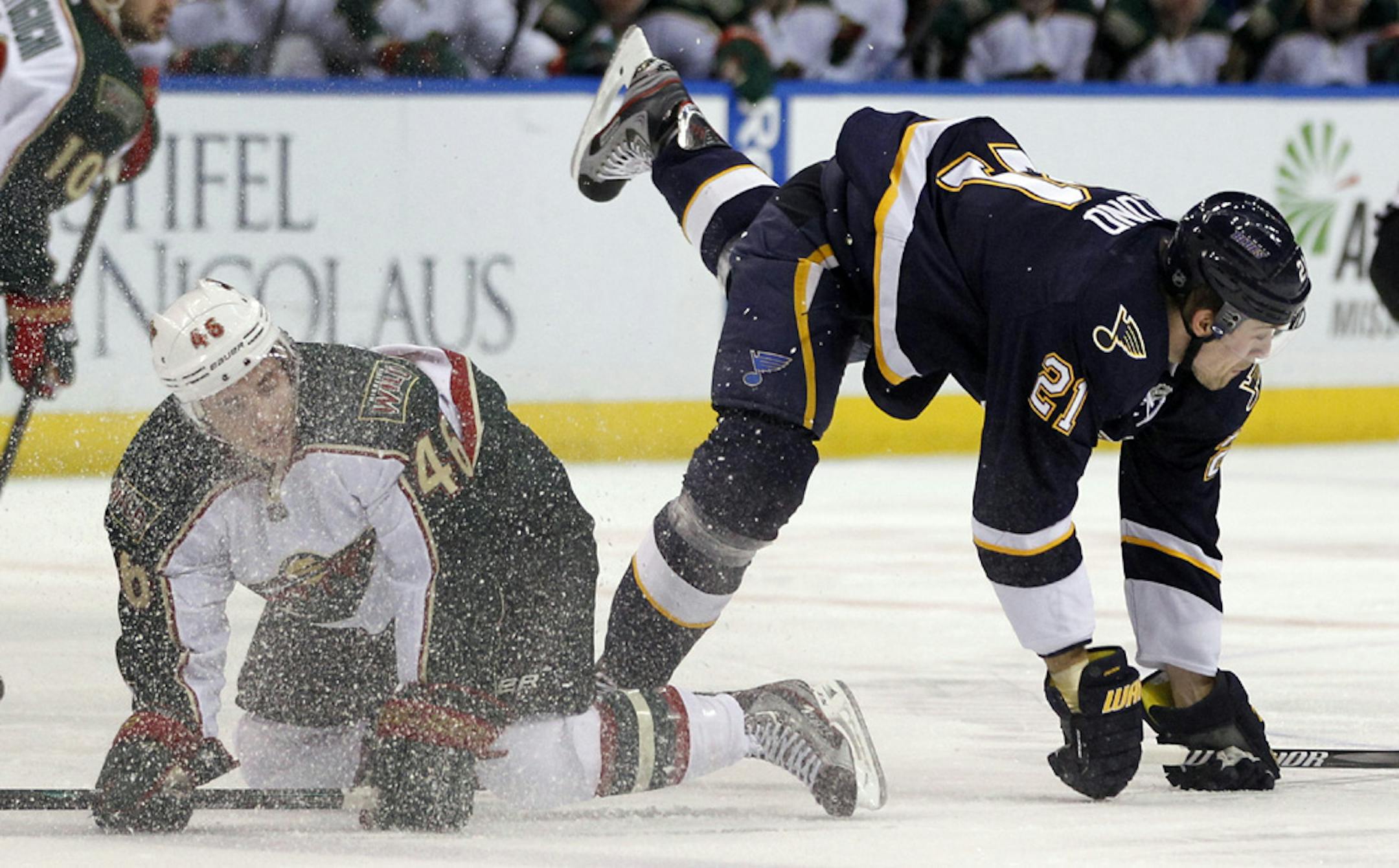 Jared Spurgeon provided a rare goal by a Wild defenseman in Saturday night's shootout loss to St. Louis.