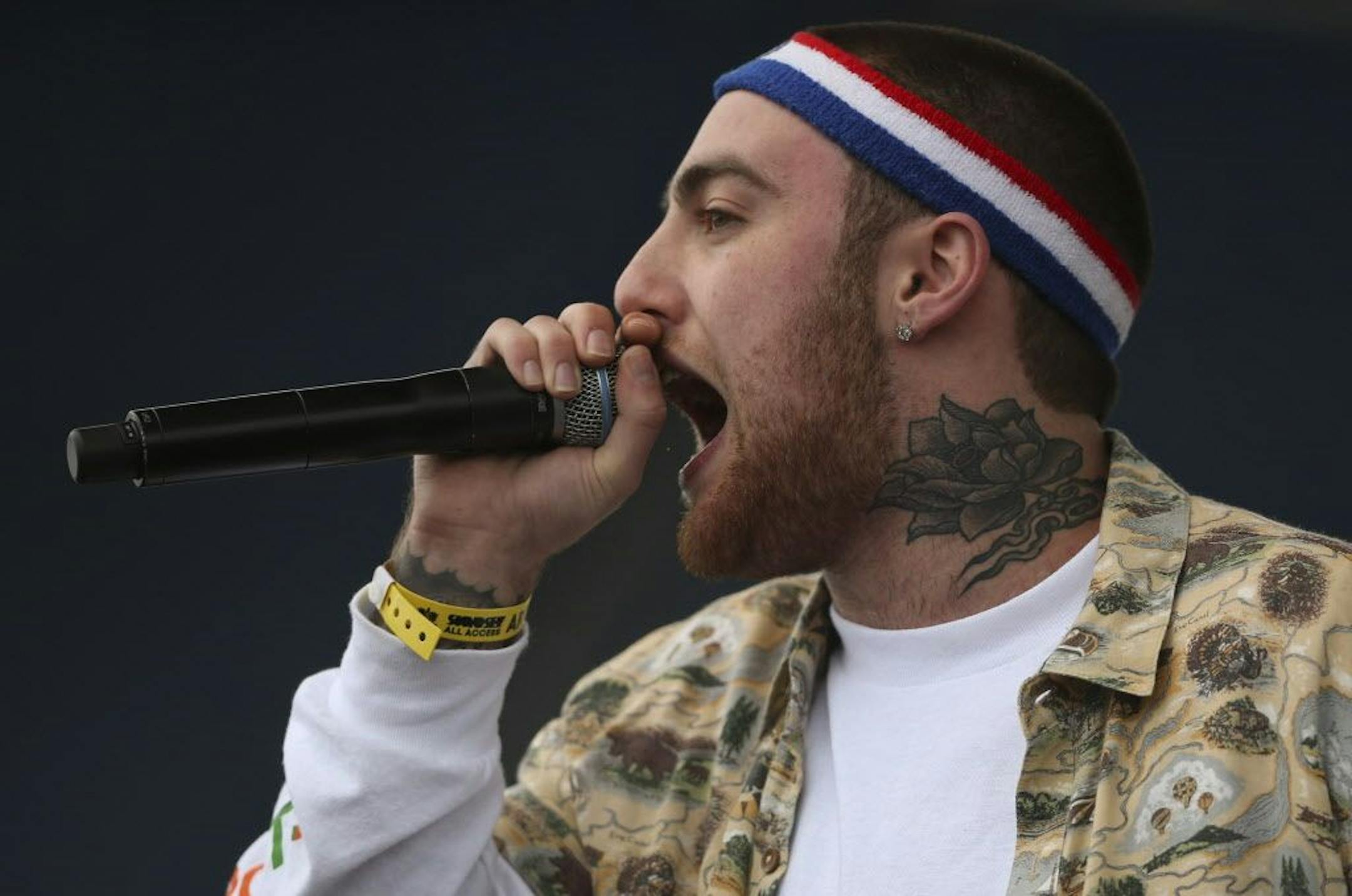 Rhymesayers Entertainment's annual Soundset music festival took place on a chilly Sunday afternoon, May 26, 2013 at Canterbury Downs in Shakopee. Mac Miller on the main stage Sunday afternoon.