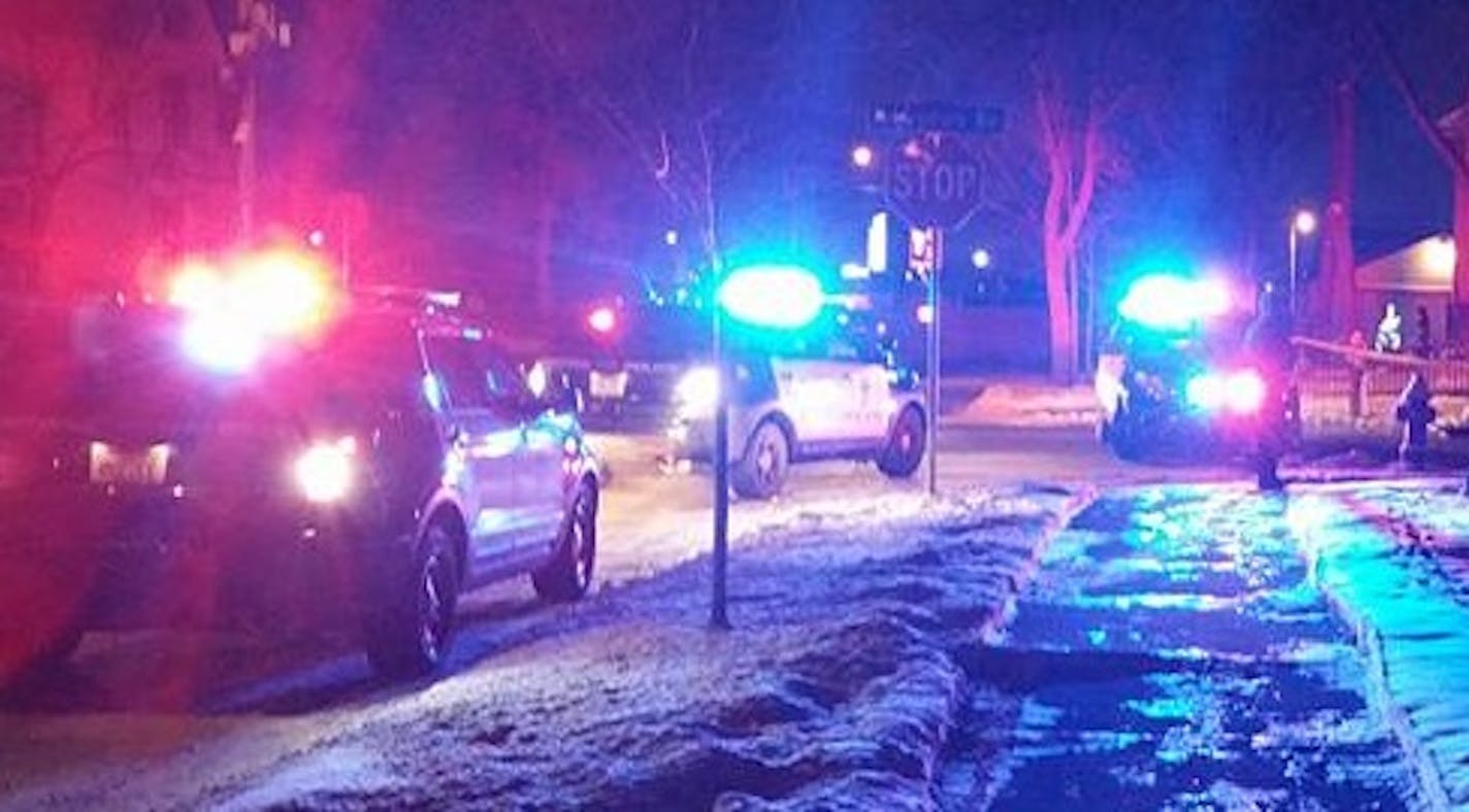 Police were on the scene New Year's Eve in north Minneapolis, where a woman was run over and killed.