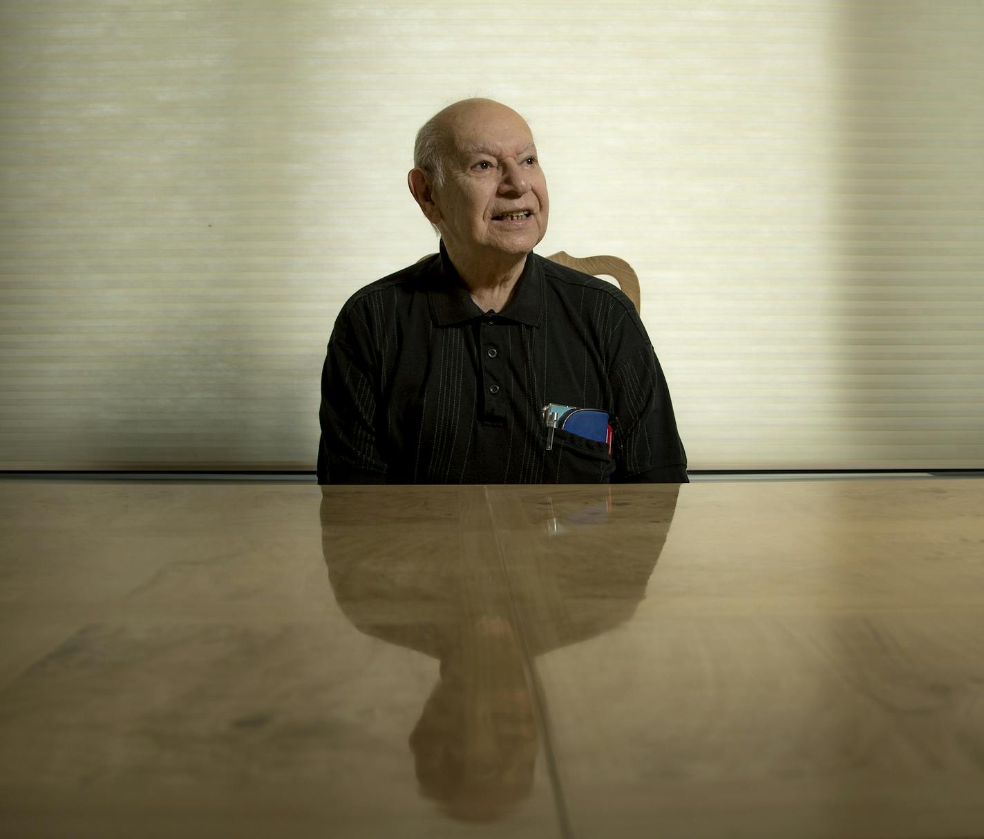 Sherman Garon, 91, of St. Louis Park. Garon was a private first class in the 14th and 20th armored divisions in World War II. ] CARLOS GONZALEZ cgonzalez@startribune.com - November 5, 2014, St. Louis Park, Minn., The GI Bill, which is widely credited with propelling the middle class, turns 70 this month. We talk to U of M alums who went to school on the bill, and how it changed their lives.