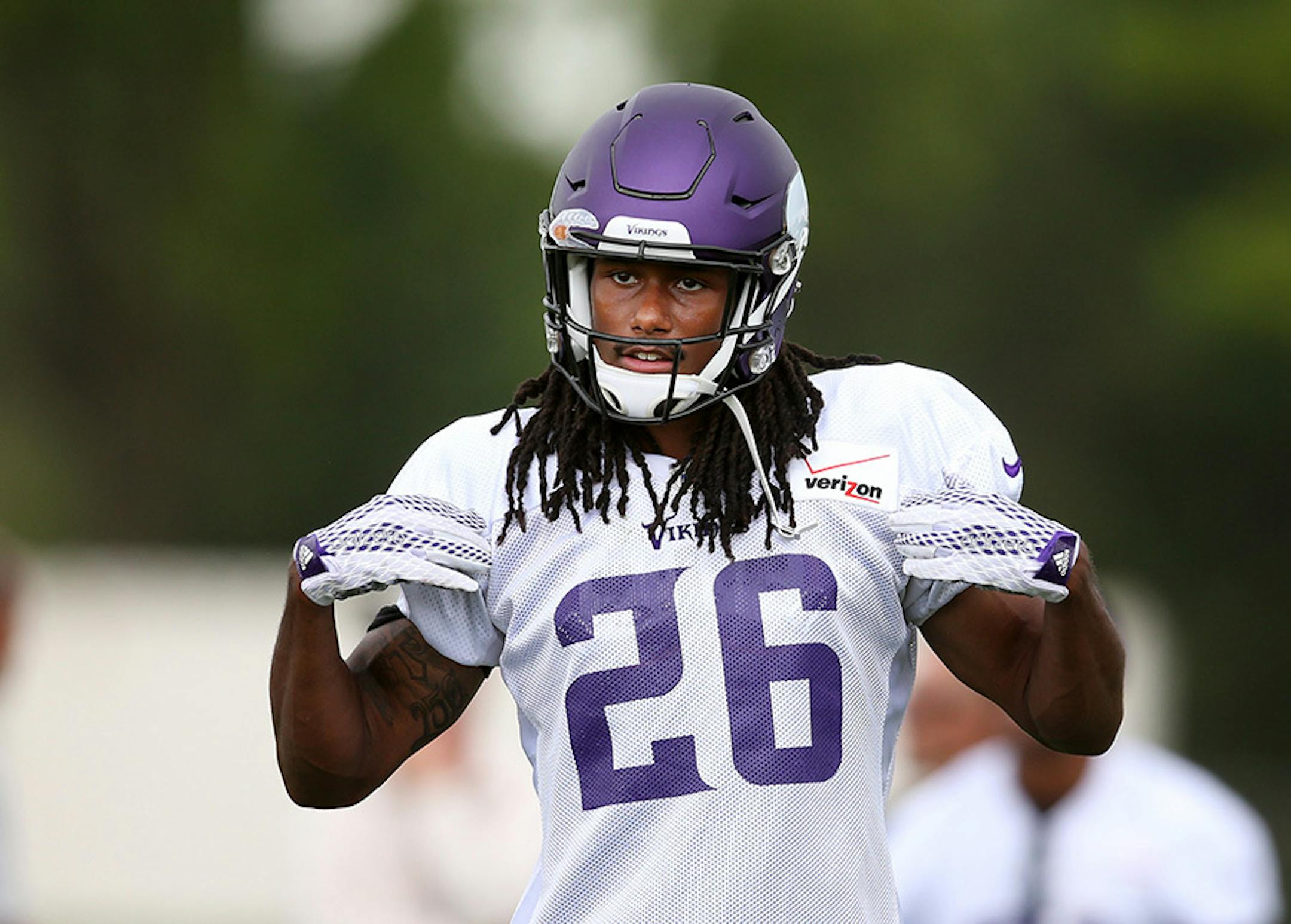 Trae Waynes during Vikings training camp at Minnesota State University Mankato Tuesday July 28, 2015 in Mankato, MN.