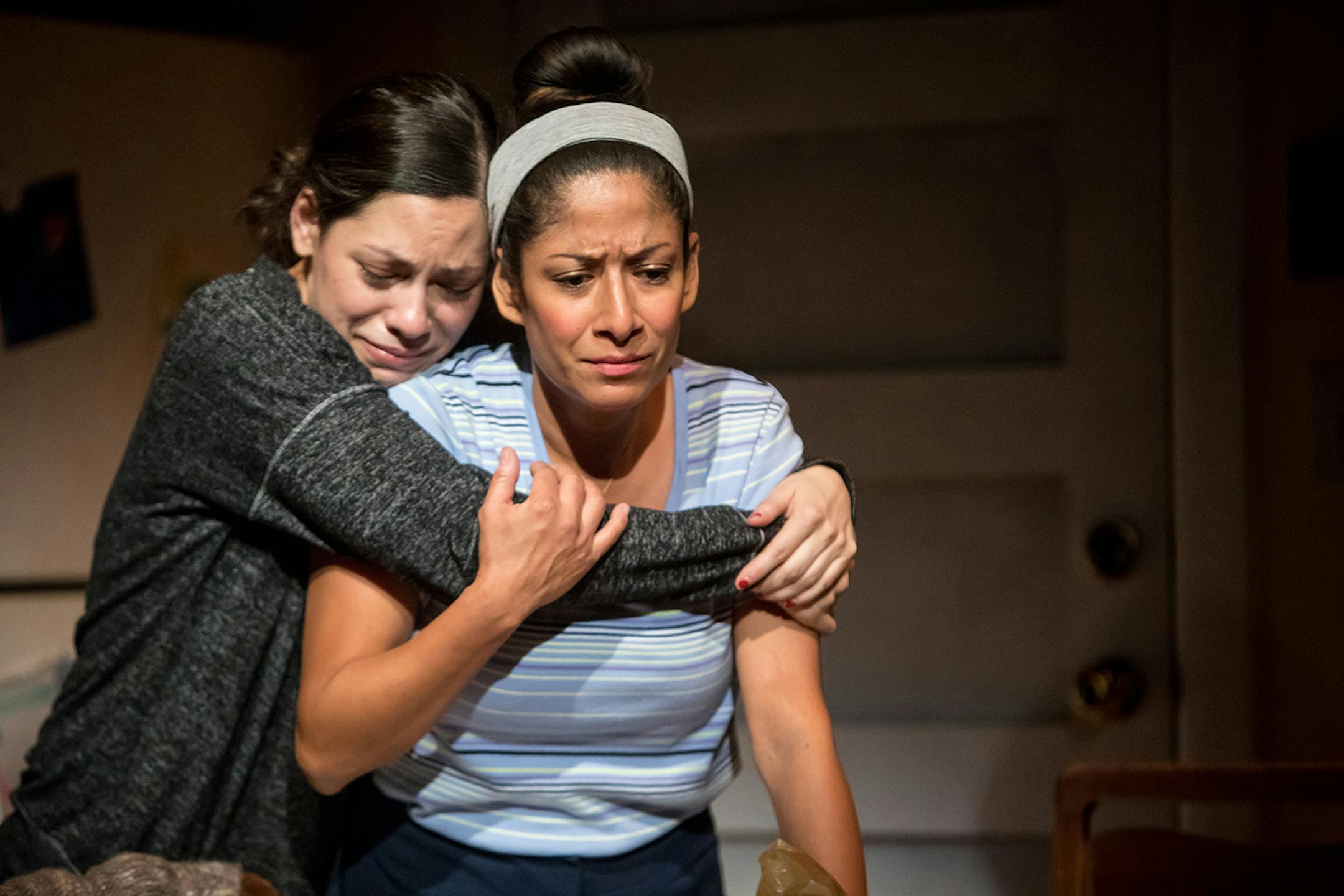 Ayssette Munoz and Nora Montanez in Children's Theatre's "I Come From Arizona."
